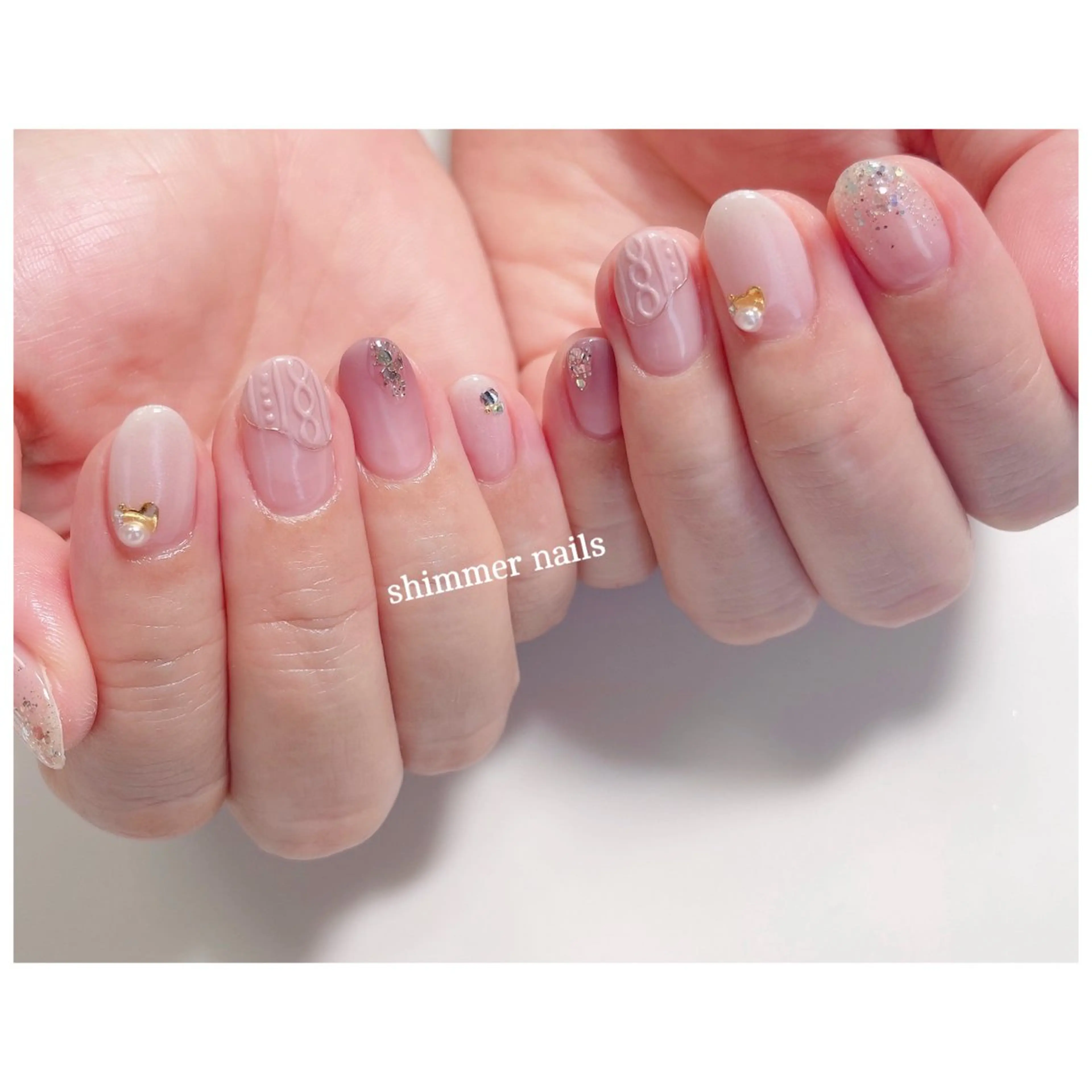 ネイル フレンチネイル shimmer nailsのネイルデザイン