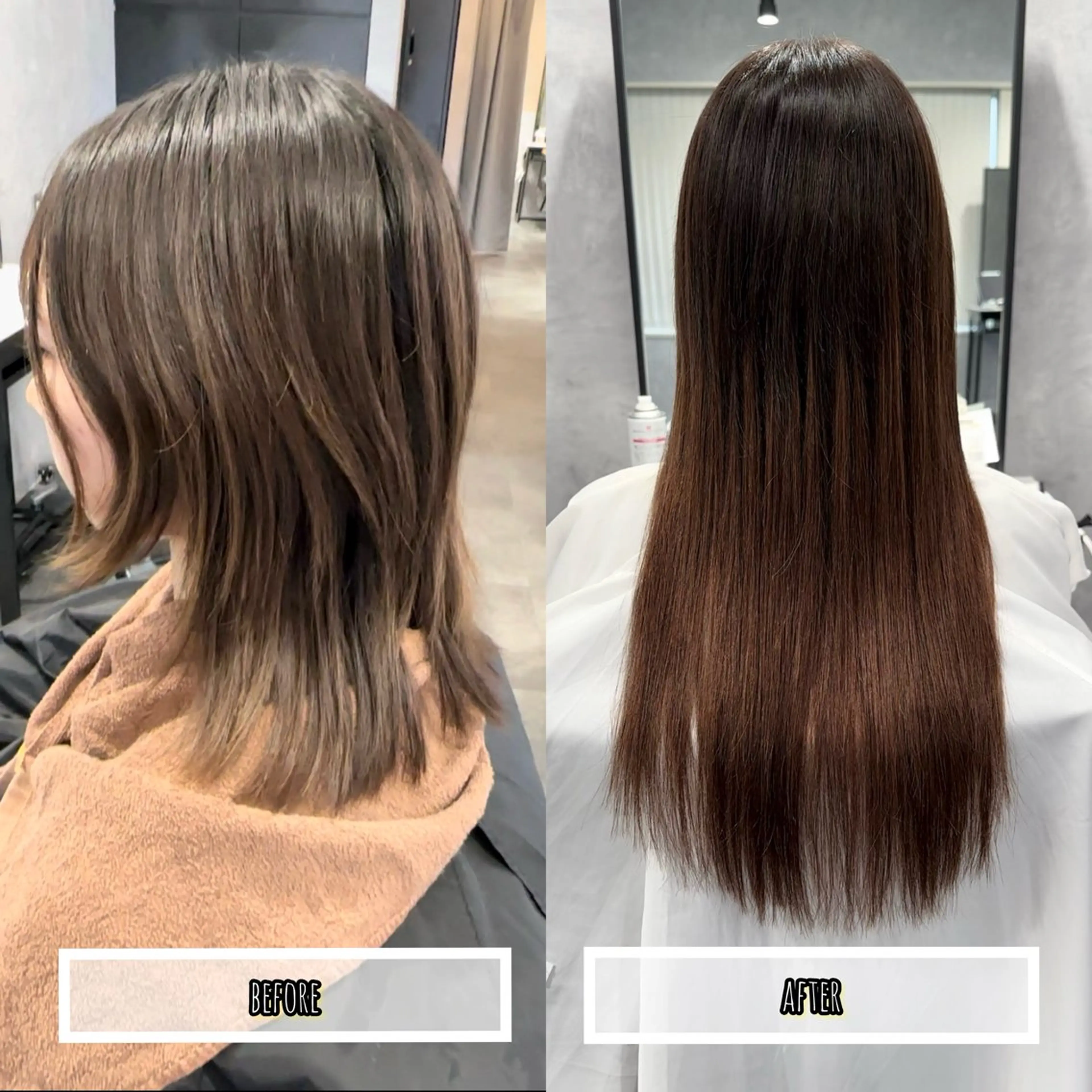 ミディアム カラー プルエクステ エクステ ヘアカラー トリートメント エクステ プルエクステ/透明感 カラー✨KAZUKIのヘアスタイル