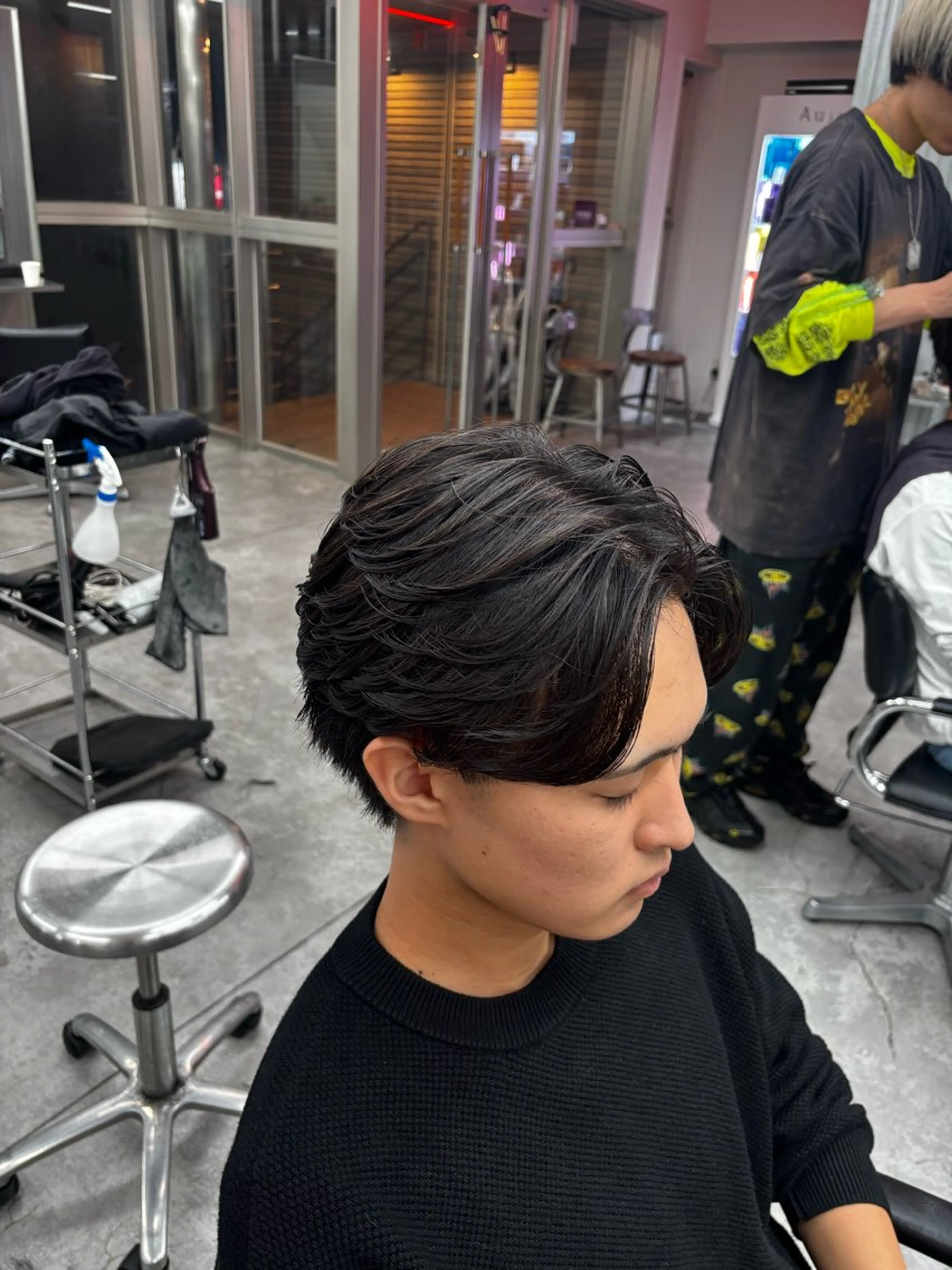 パーマ メンズ カット パーマ メンズ特化✨️ 韓国風パーマ🔥一八のヘアスタイル