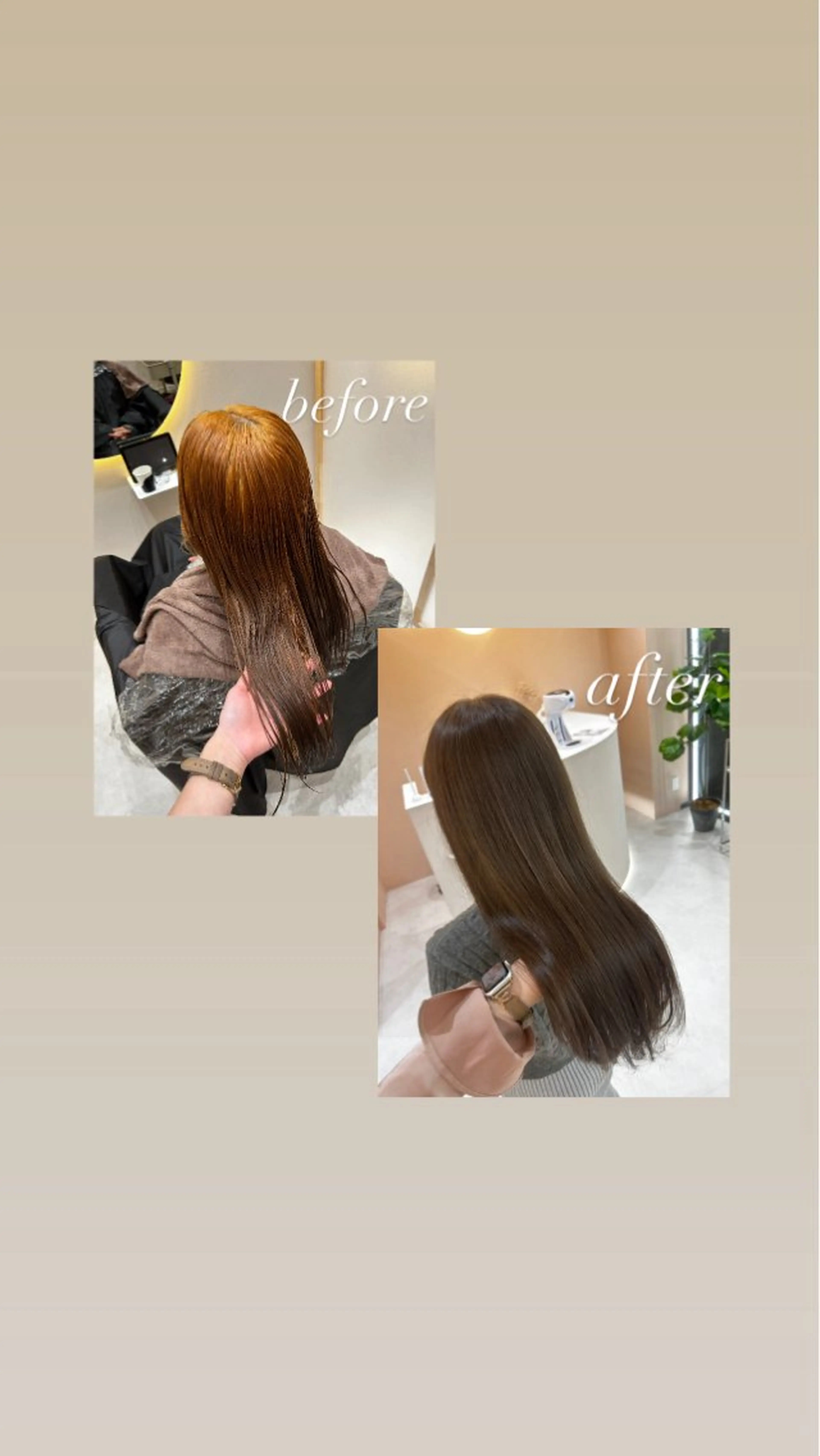 ロング カラー 🫧赤み消しカラー nanami🫧のヘアスタイル