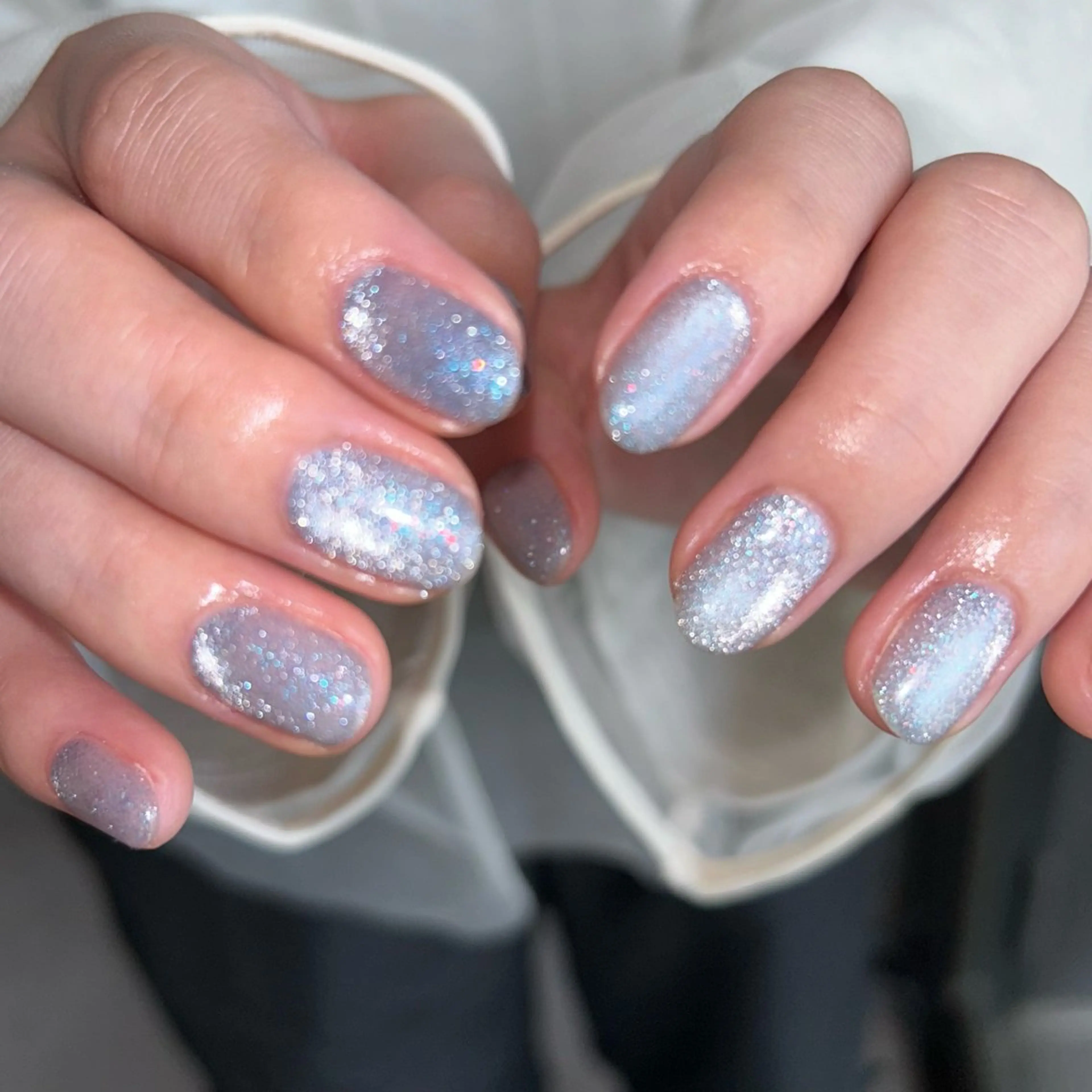 ネイル フラッシュネイル マグネットネイル オフィスネイル ワンカラーネイル シンプルネイル ハンドネイル Rihka所属・nailsalon Rihkaのネイルデザイン