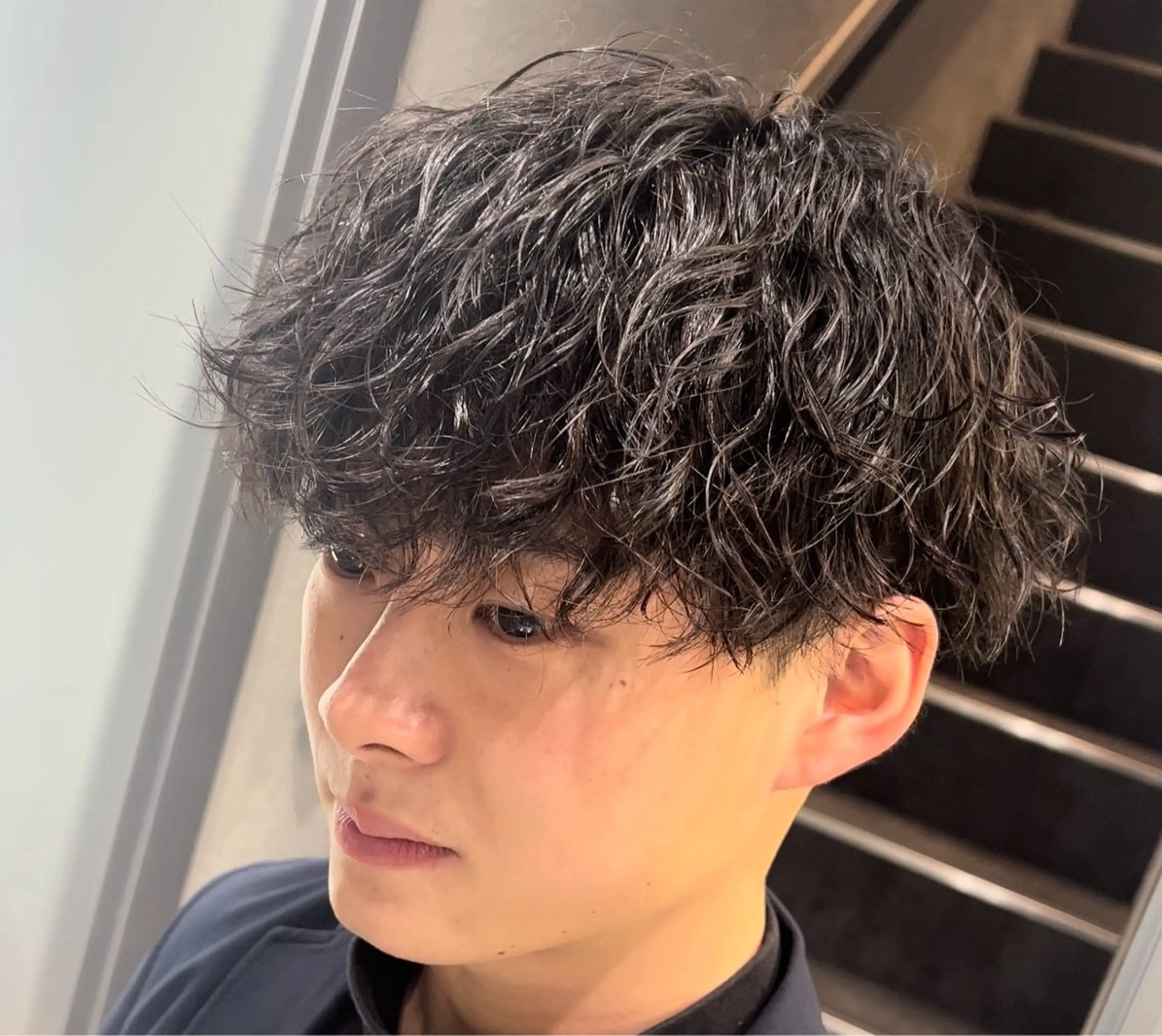 ミディアム パーマ ヘアアレンジ メンズ fifth Tokyo所属・fifth 石川 凪のヘアスタイル