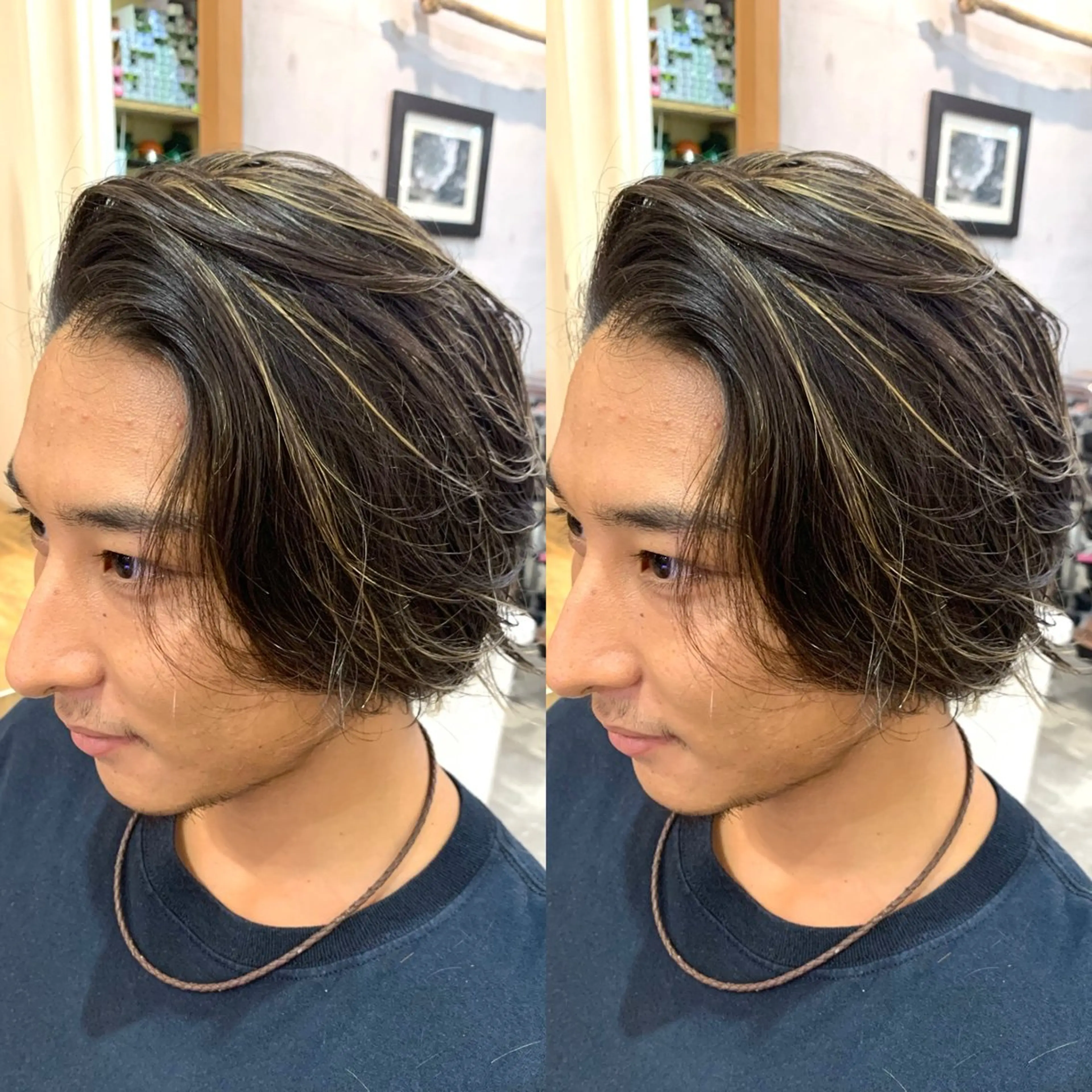 ショート カラー パーマ スパイラルパーマ カット パーマ トリートメント ヘッドスパ メンズパーマ/艶 モテカラー/福井悟朗のヘアスタイル