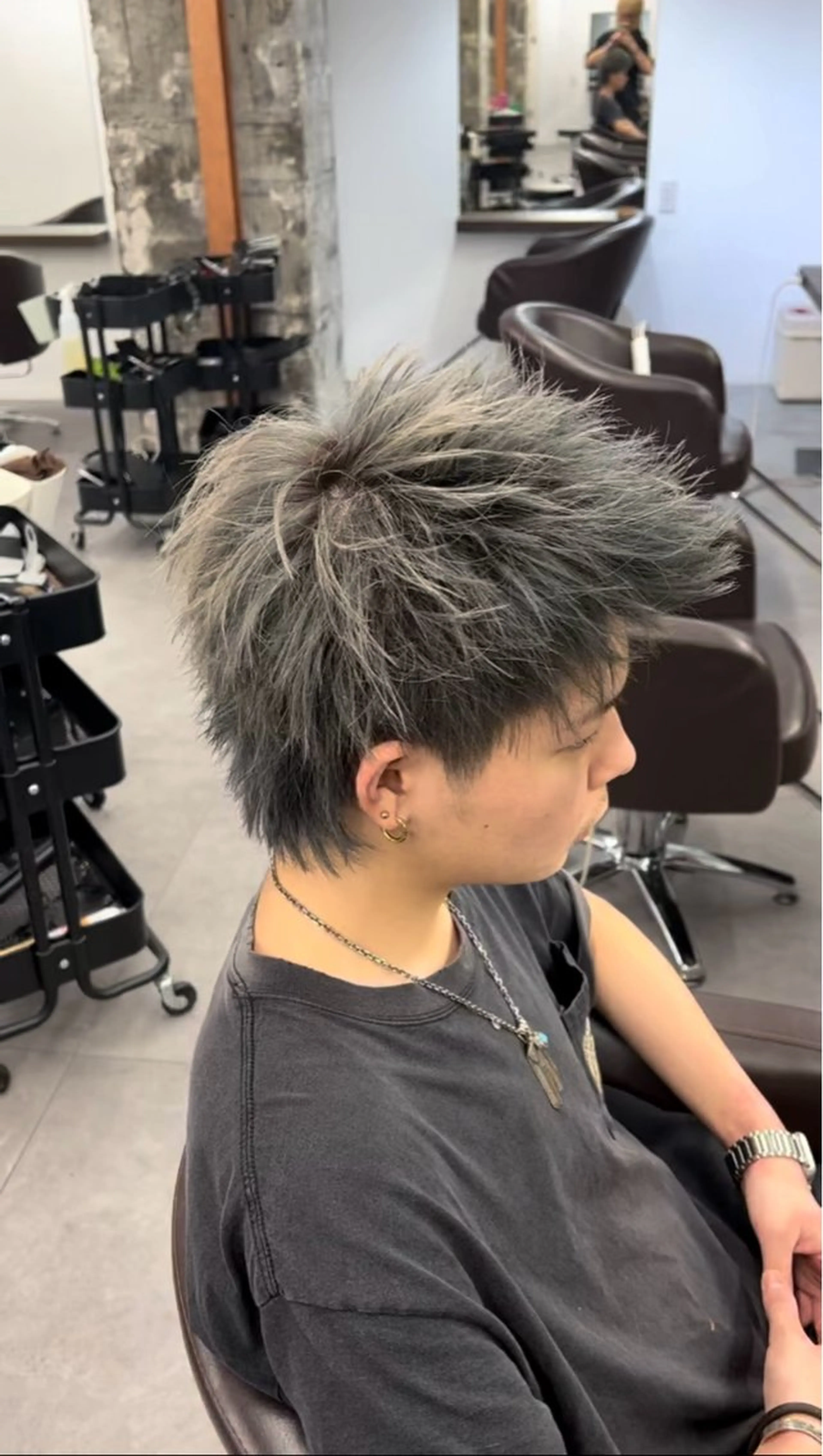 ショート カラー メンズ aid所属・山口 琢也のヘアスタイル