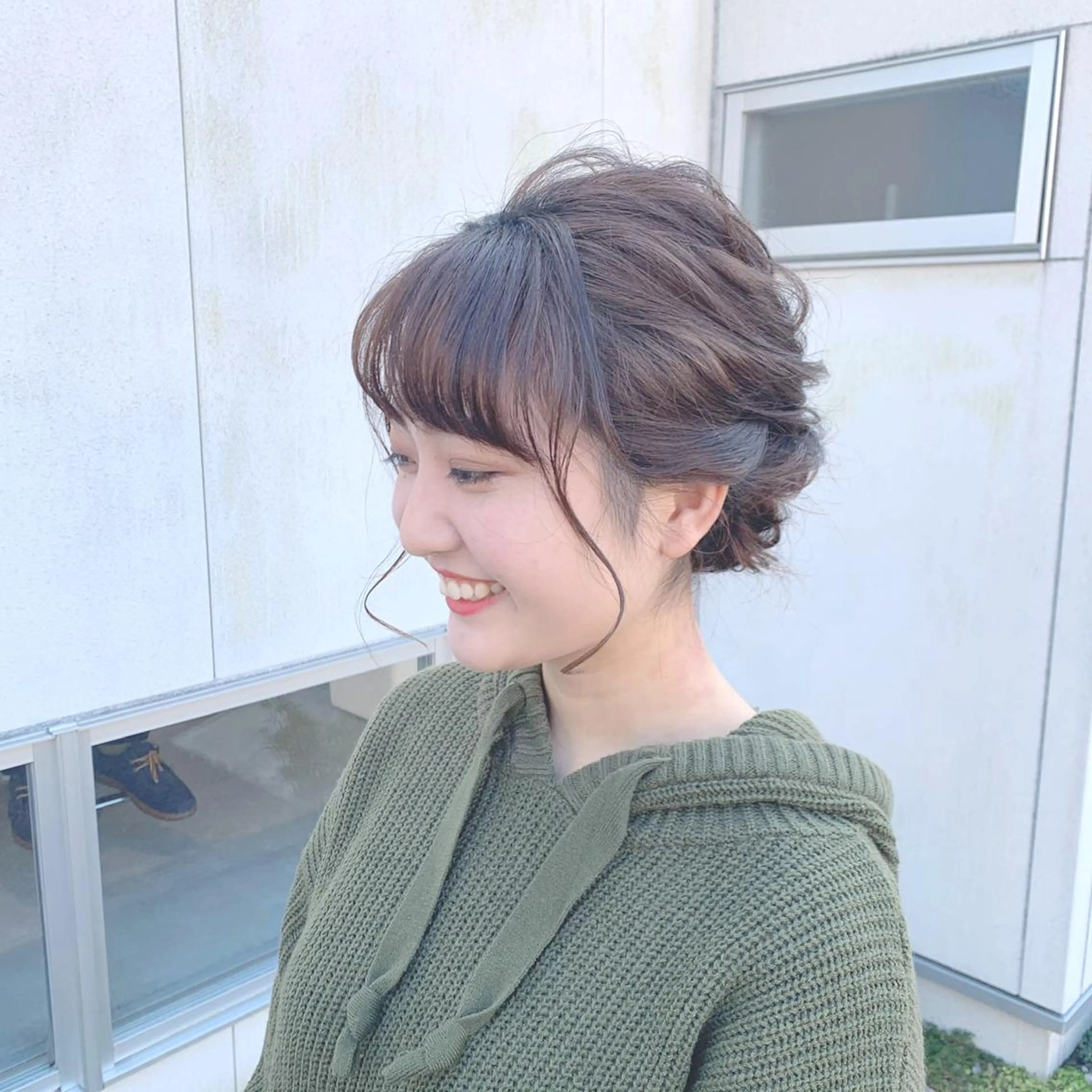 カラー ヘアアレンジ ブラウンカラー カット ヘアカラー kachina所属・綿貫 美雪のヘアスタイル