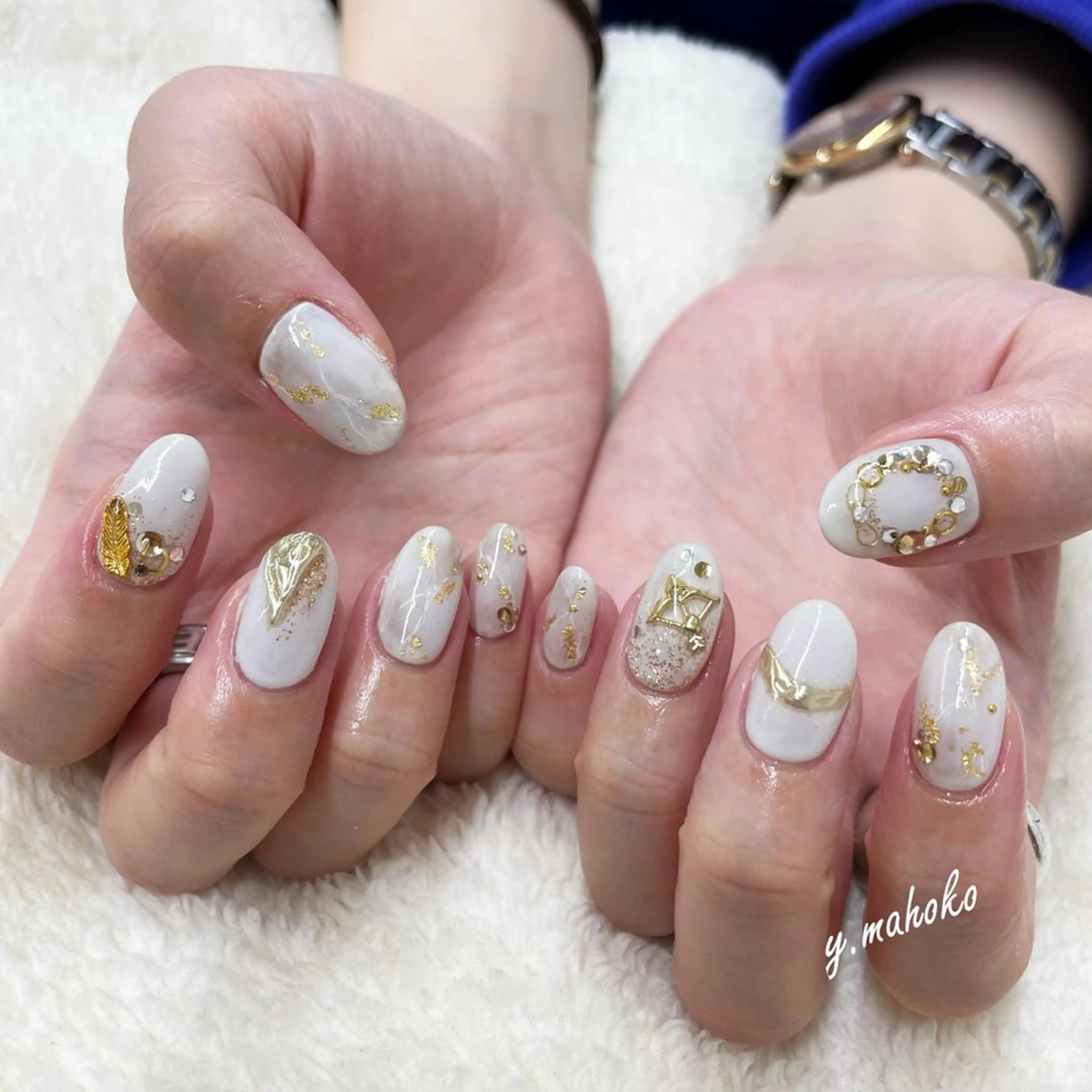 ネイル ハンドネイル She nail studio 原宿所属・パラジェル有/ スカルプ/mahoのネイルデザイン