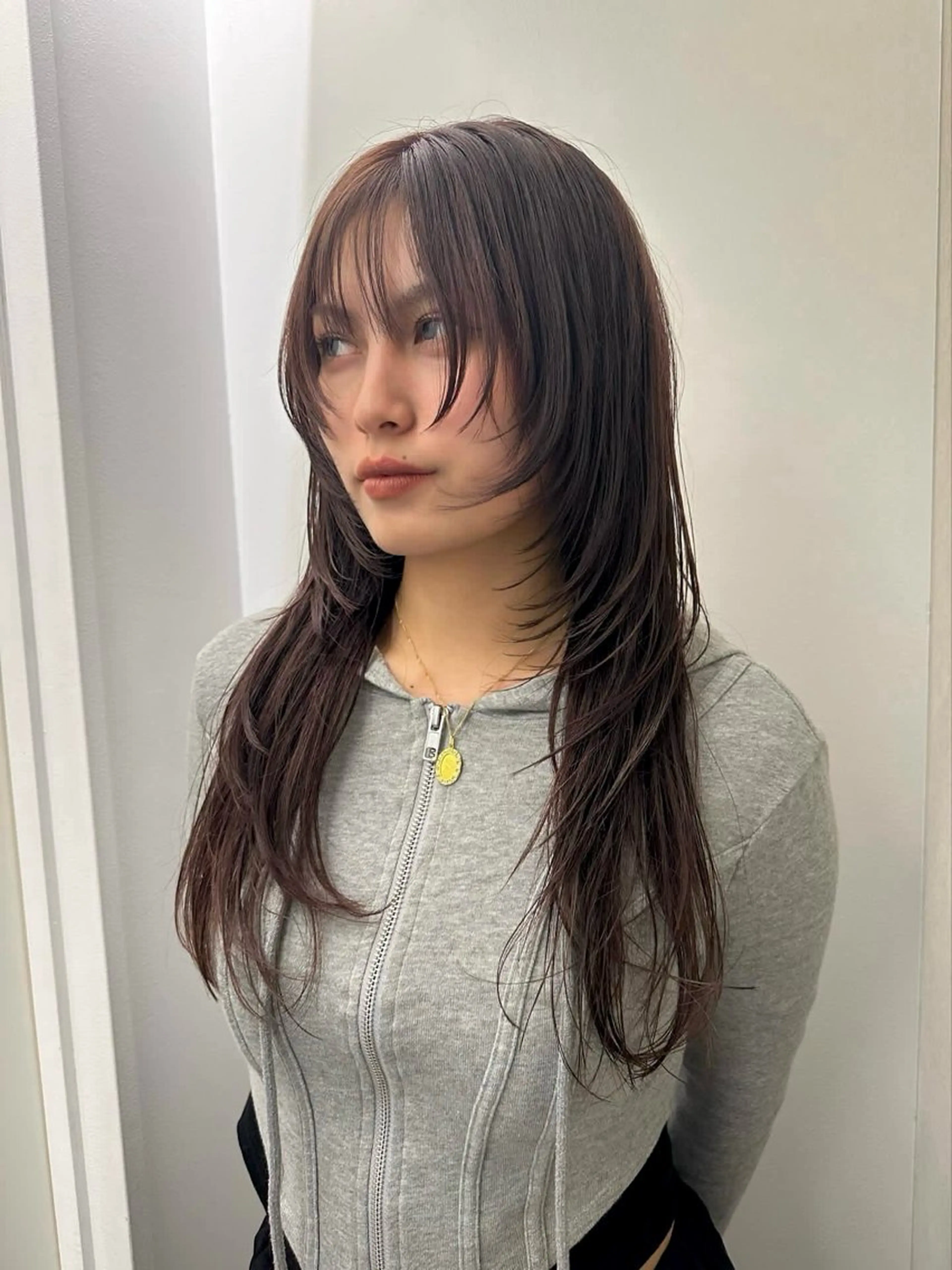 ロング カラー レイヤーカット ヘアカラー HARE &nail ☪️remiのヘアスタイル