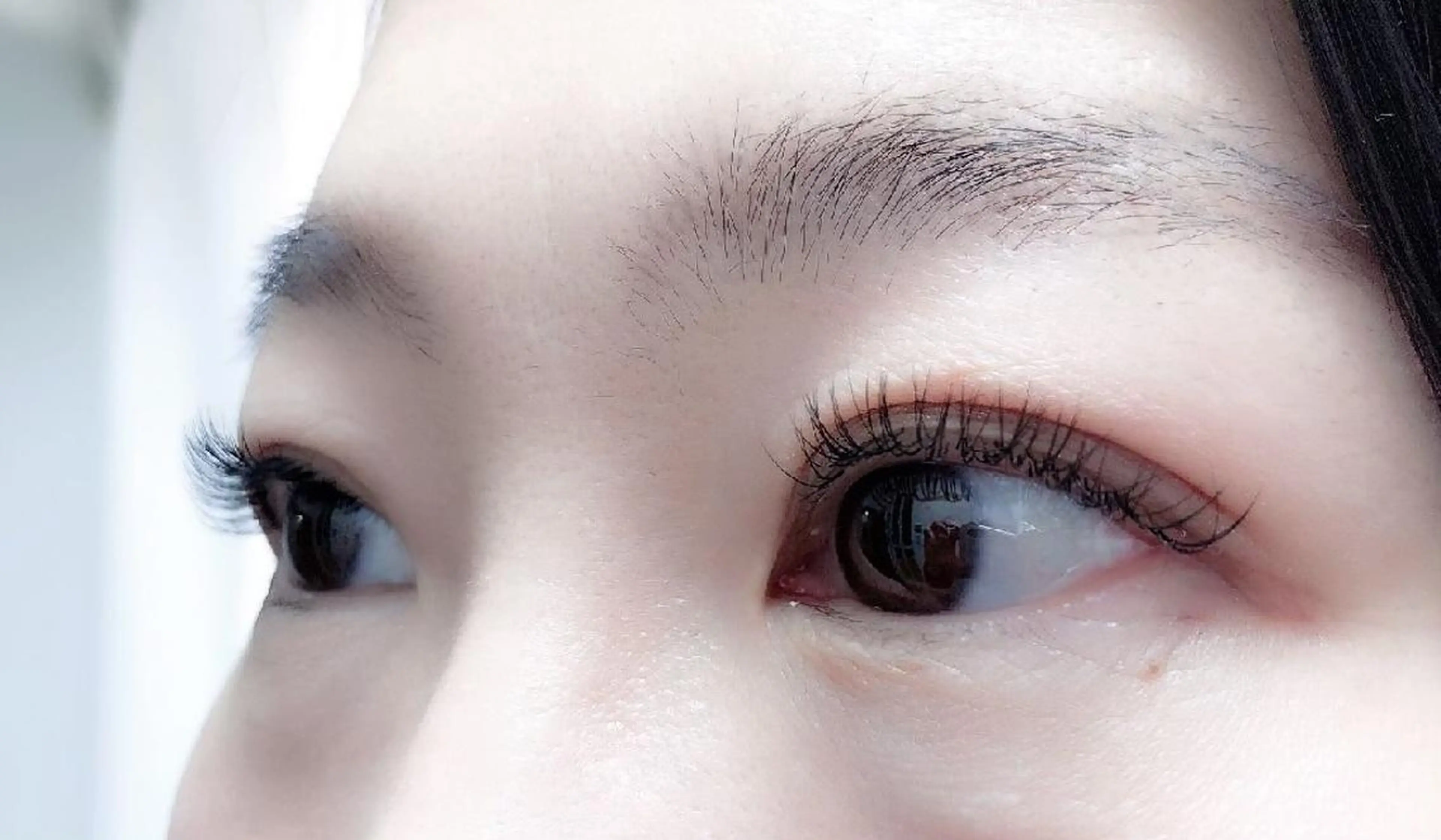 マツエク・マツパ 付け放題 フラットラッシュ ナチュラル まつげパーマ 一重×まつ毛パーマ 吉岡 ゆうなのマツエク・マツパデザイン