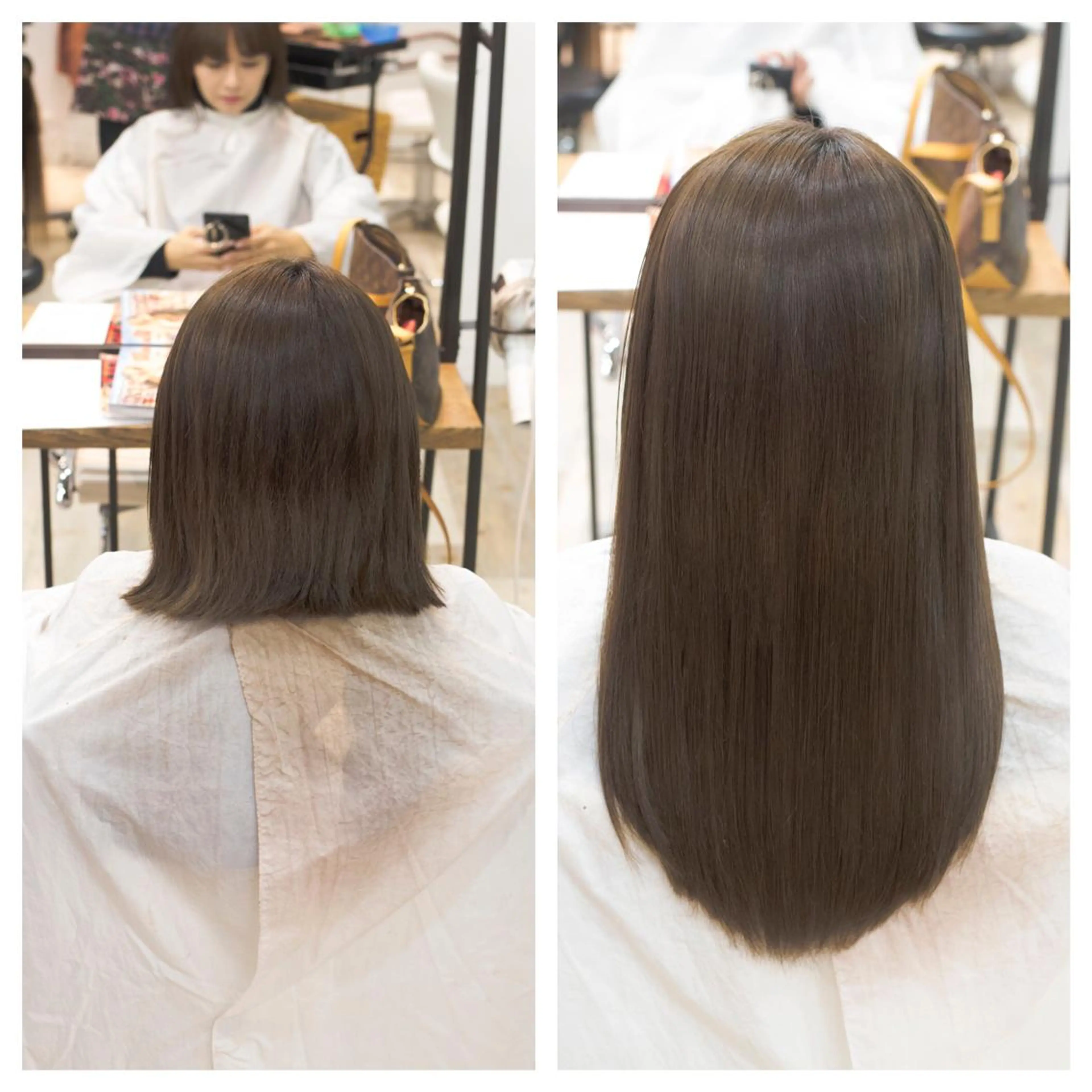 ショート シールエクステ エクステ カット エクステ FÜRSTIN所属・西村髪質改善 ブリーチ縮毛矯正のヘアスタイル