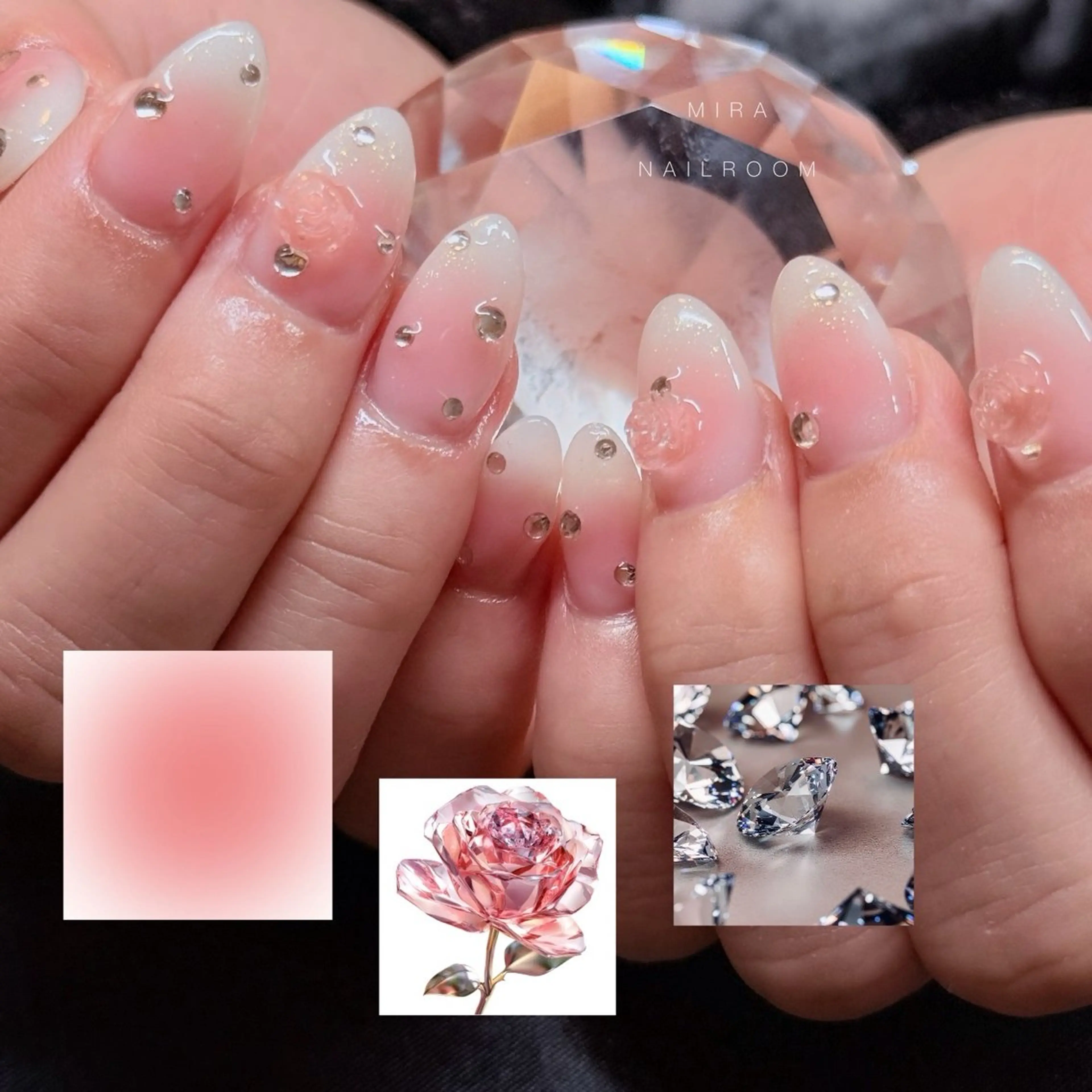 ネイル 長さ出し 持ち込み MIRA NAILROOM SALON所属・MIRA NAILROOMのネイルデザイン