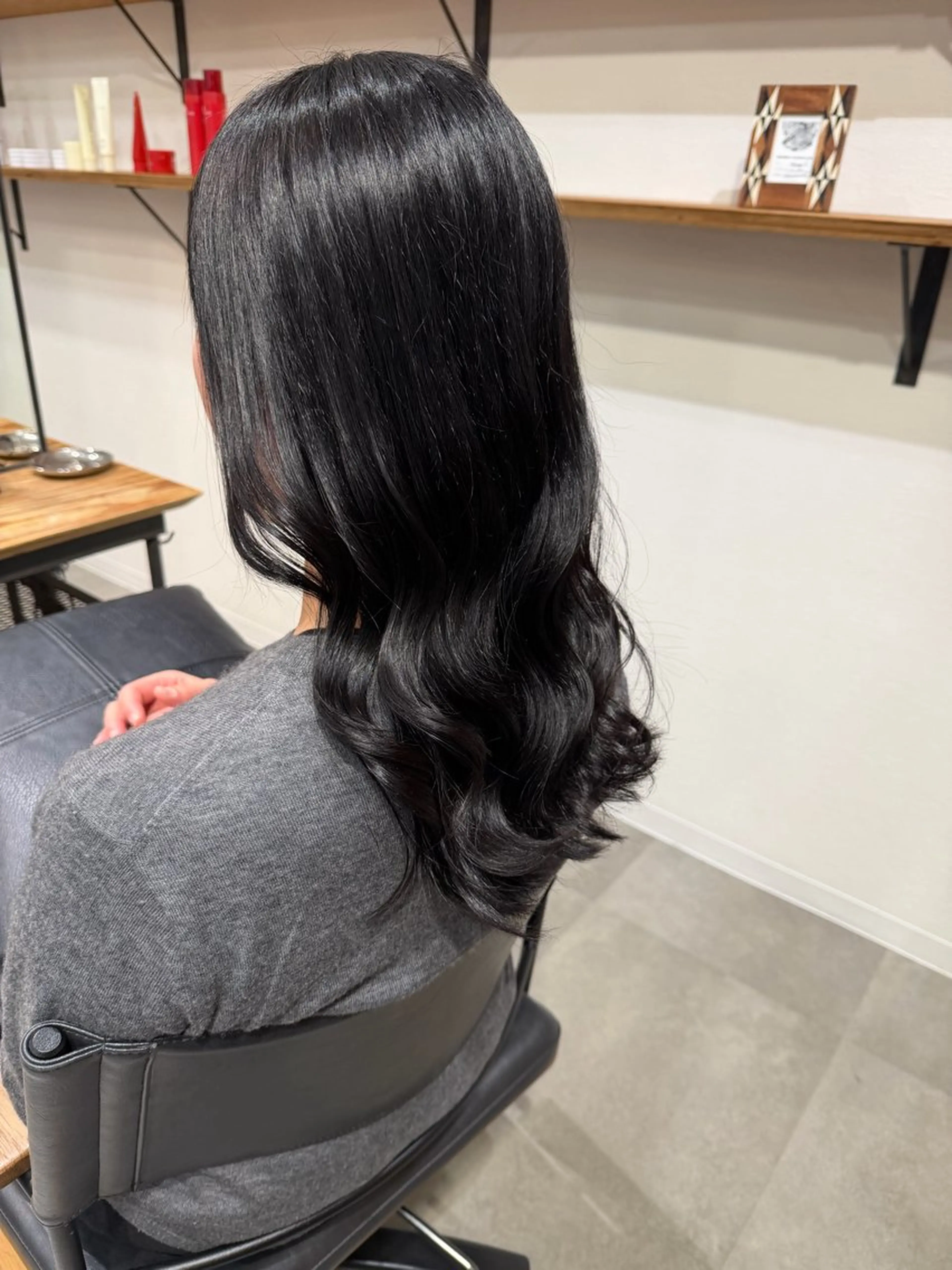 ミディアム ヘアカラー トリートメント アサノハルカ🐈⬛ 縮毛矯正/パーマのヘアスタイル