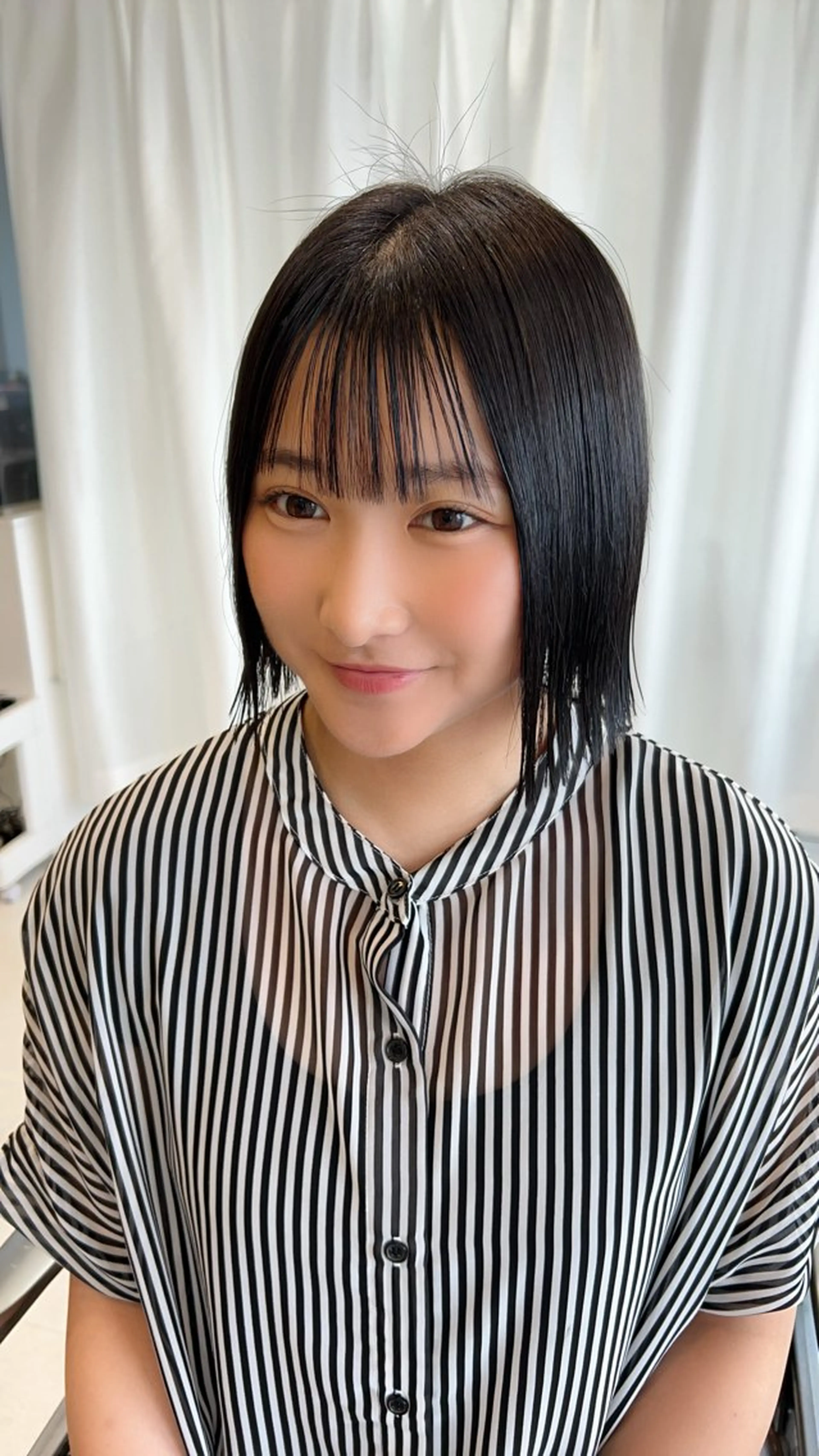 ミディアム 切りっぱなしボブ ボブ 外国人風カラー ✨楠木 愛理✨のヘアスタイル