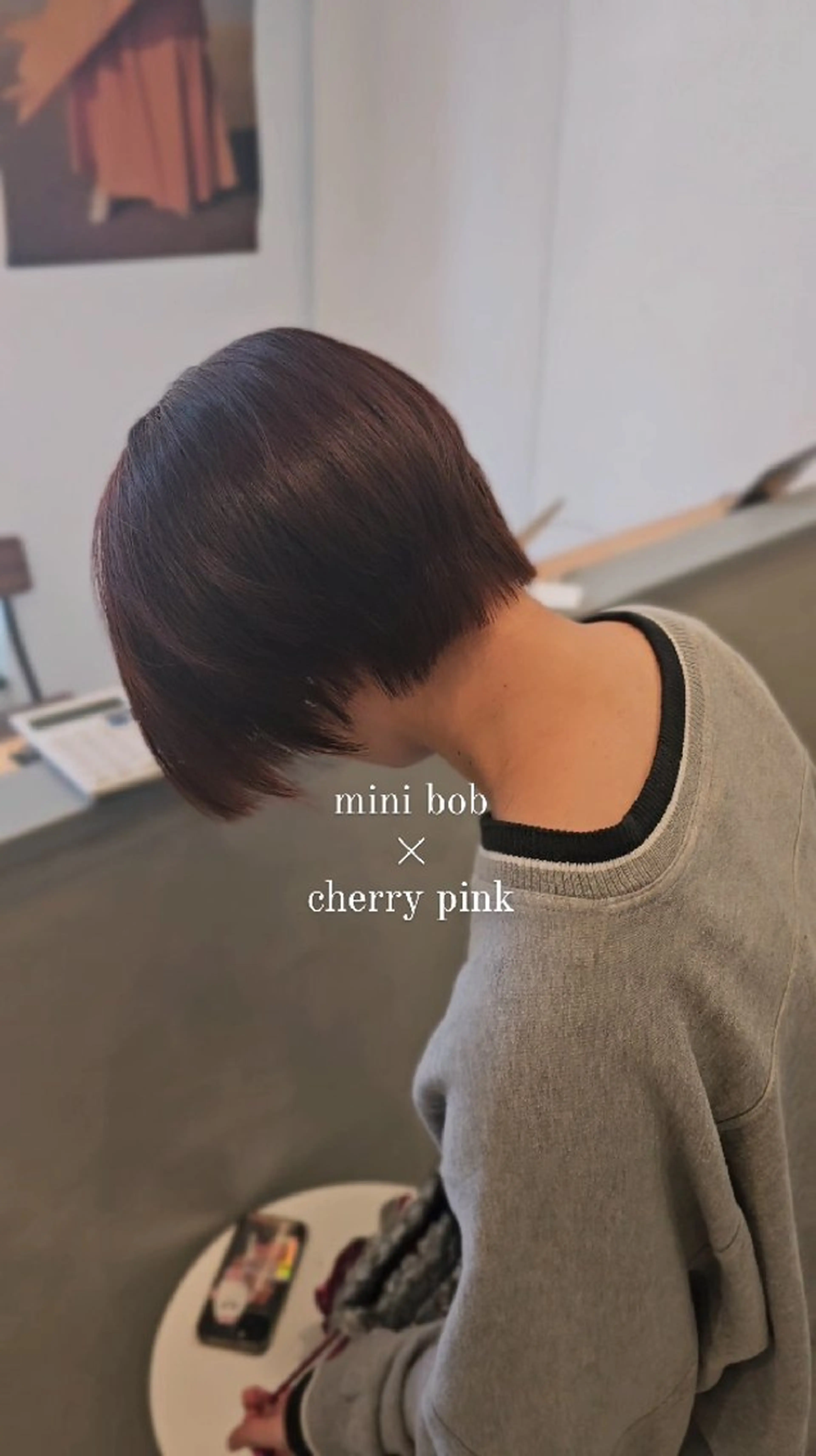 ショート カラー ショートボブ デザインカラー ピンクカラー ボブ ショートヘア カット ヘアカラー トリートメント サロウィン　神戸三宮店所属・三宮No.1ブリーチ 無しカラー/杉山太貴のヘアスタイル