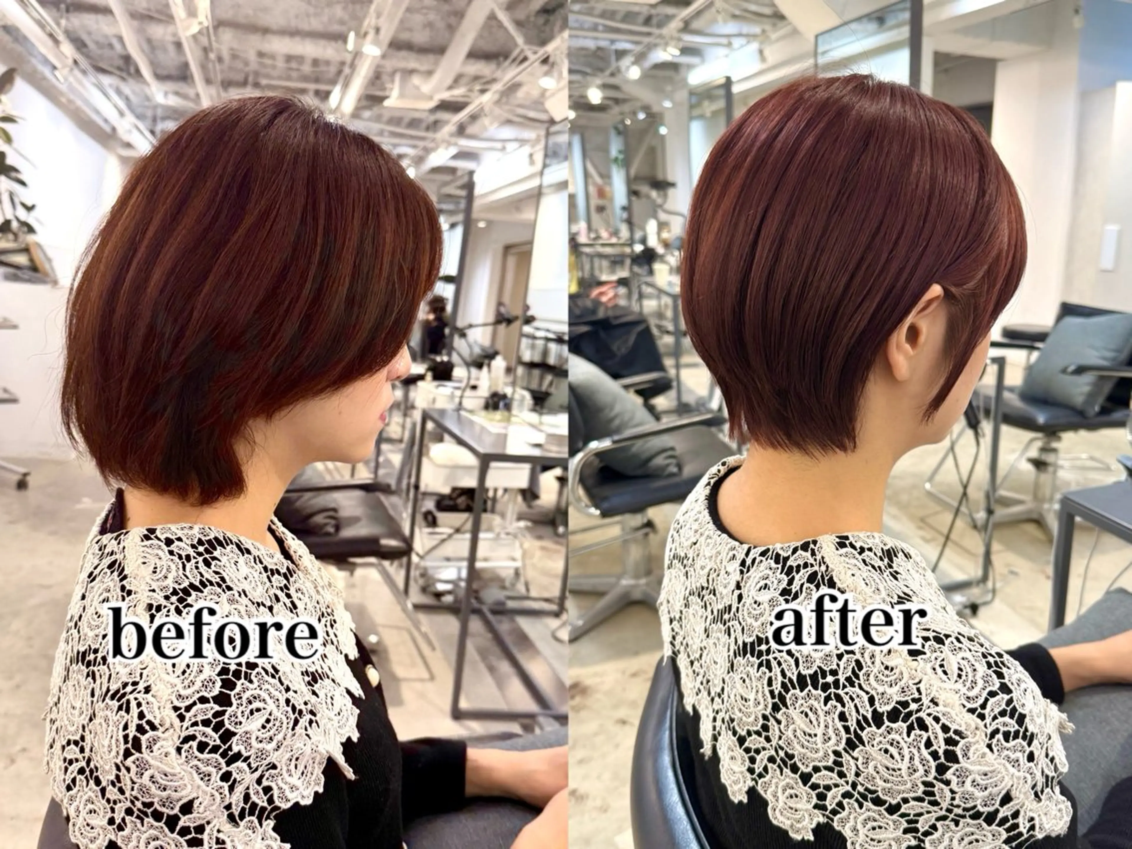 ショート カット ヘアカラー 骨格診断で絶対可愛い ✨丸みショート✨凌弥のヘアスタイル