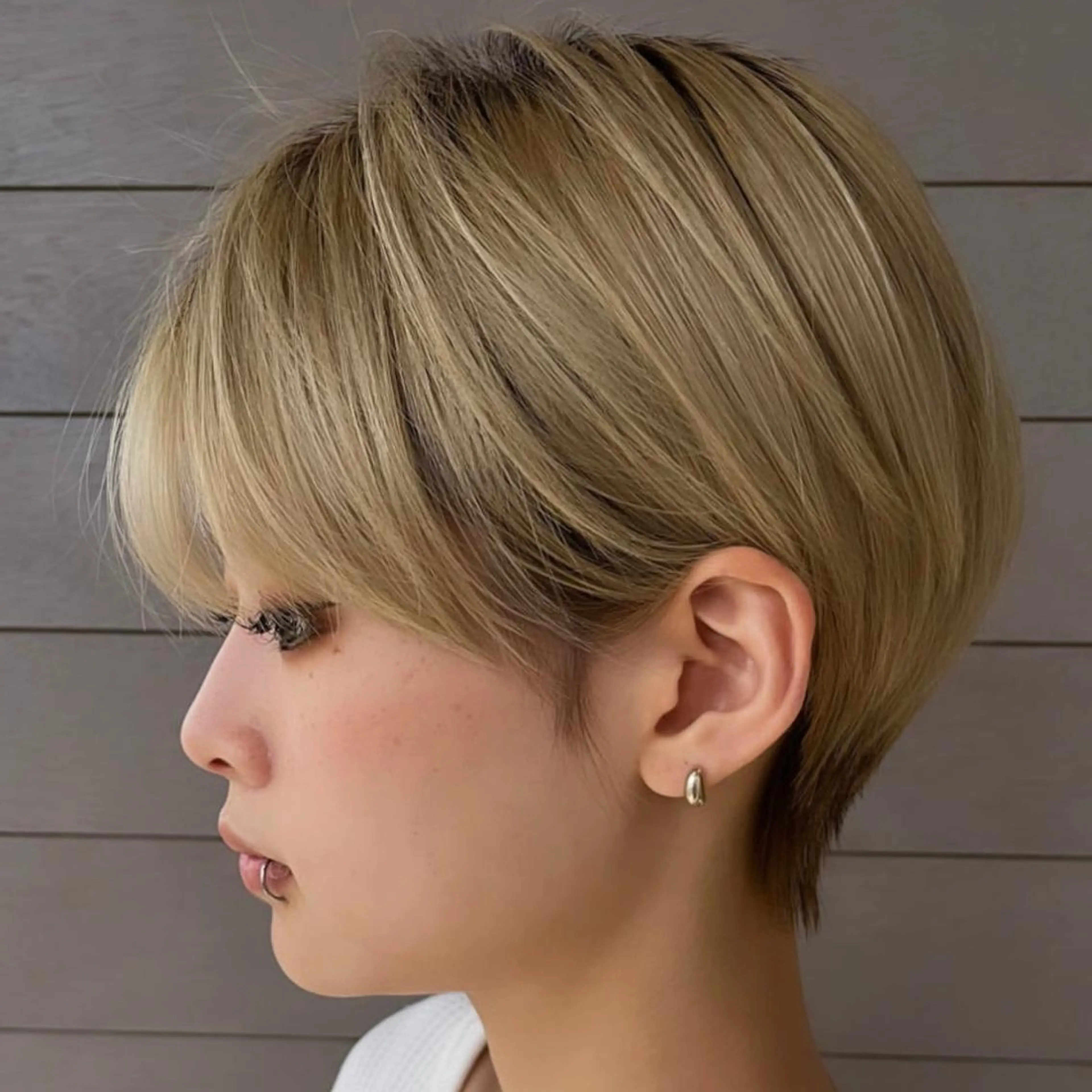 ショート ショート白髪染め無料 ／河瀬謙介のヘアスタイル