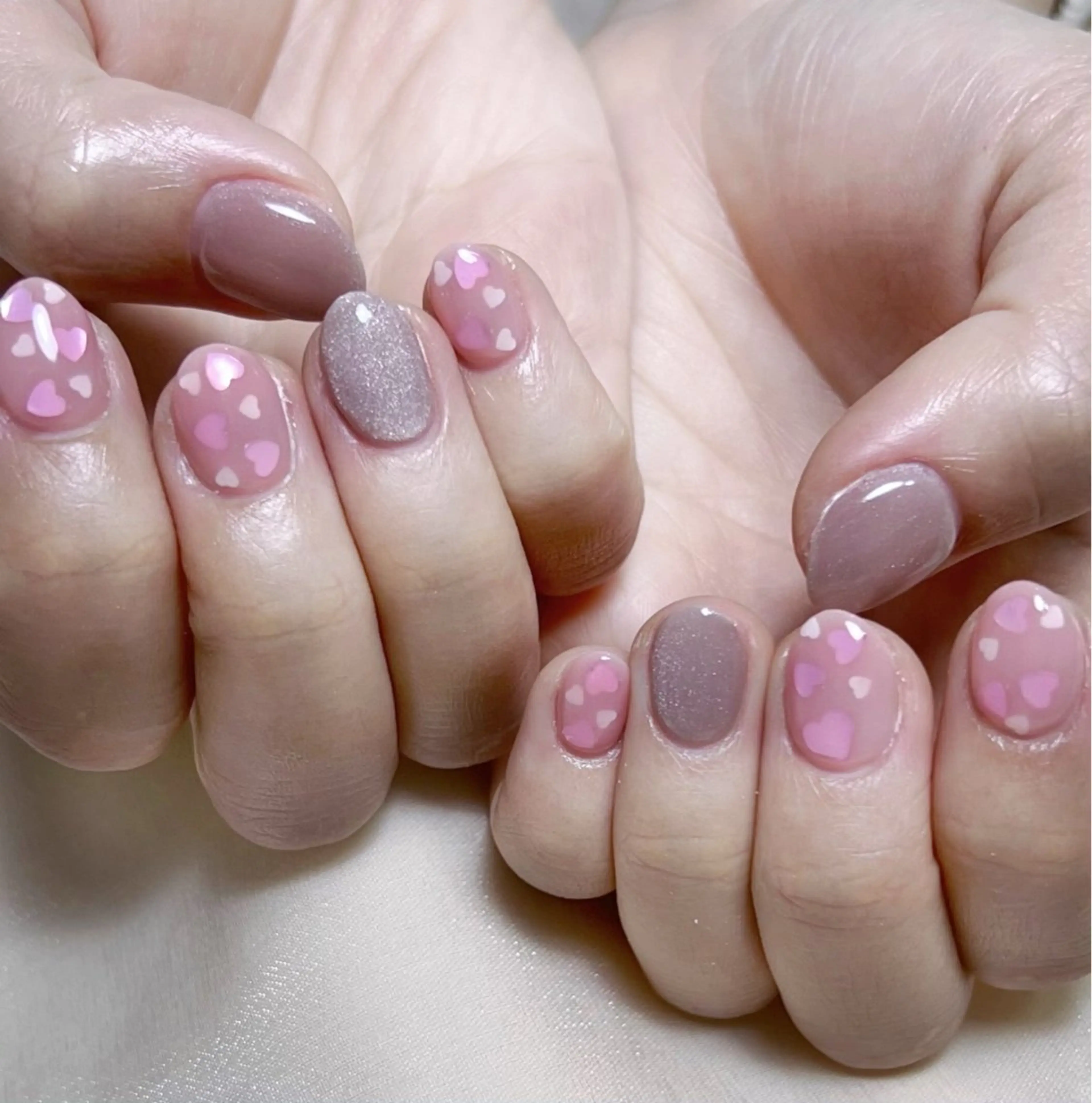 メンズ ネイル メンズ韓国風 アートネイル オーロラネイル ガーリー キラキラネイル ハンドネイル Nail salon 木にいるのネイルデザイン