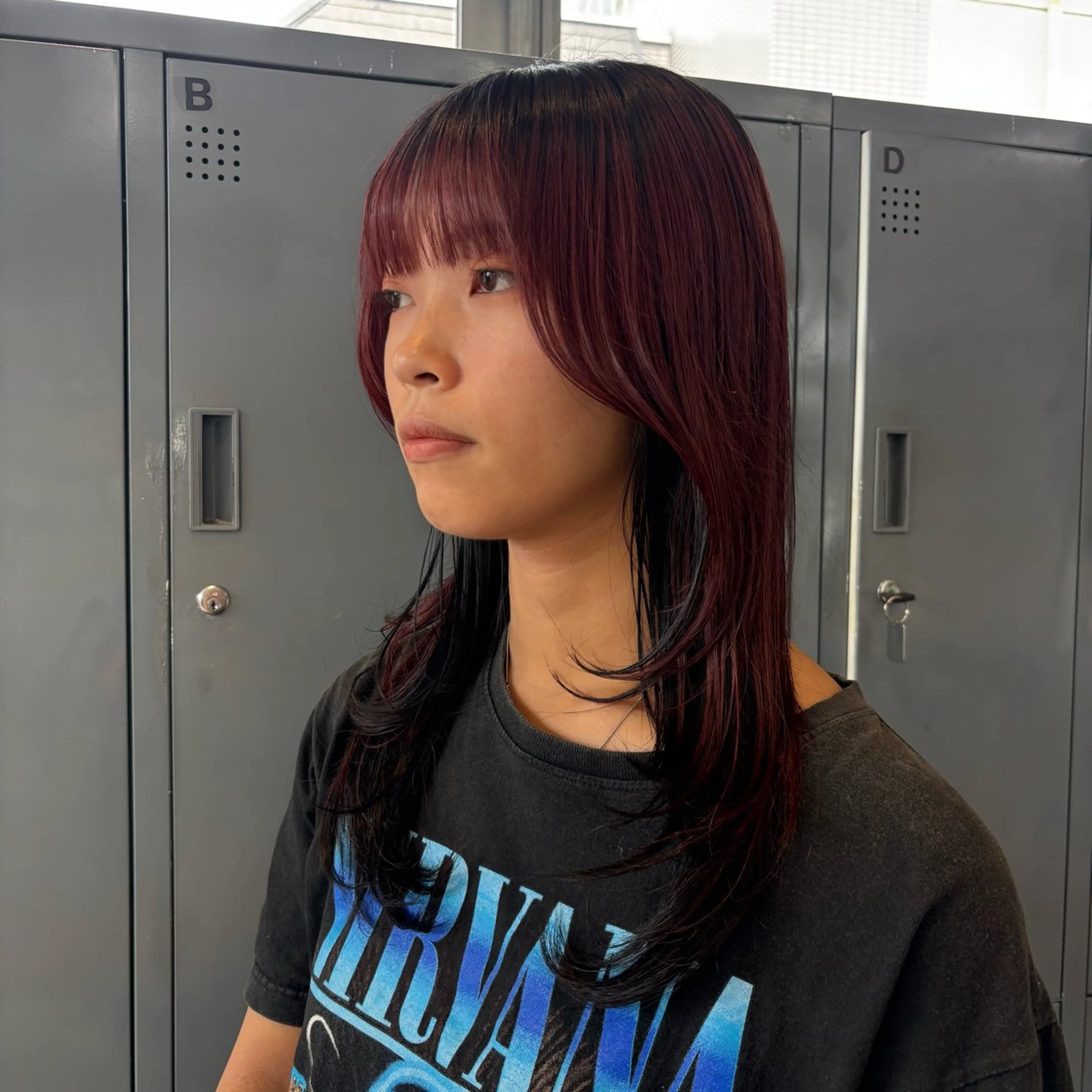 セミロング ヘアカラー トリートメント ☘️かわいいハイトー ン☘️nonokaのヘアスタイル