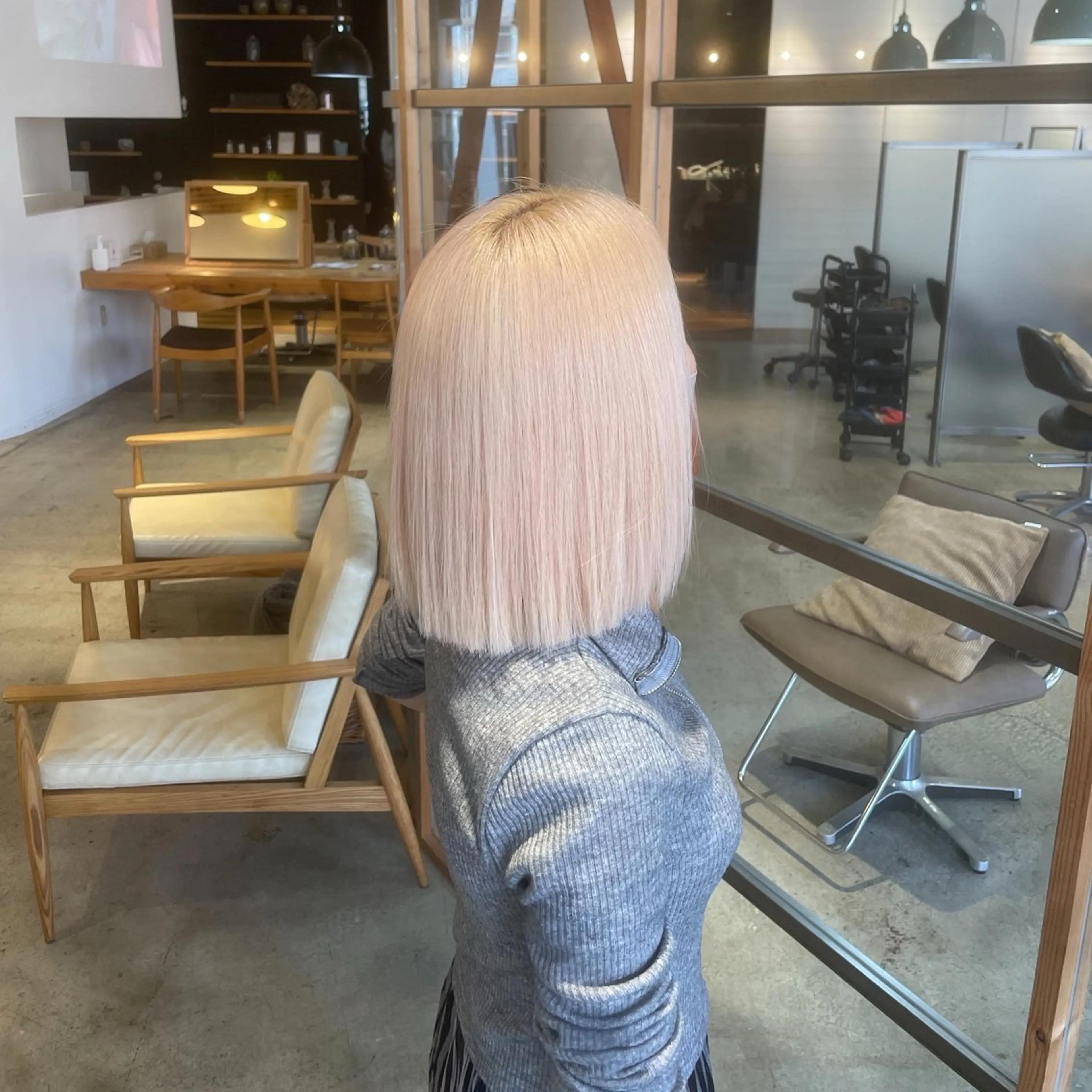 ミディアム カラー ブリーチカラー/ 透明感/aika¨̮のヘアスタイル