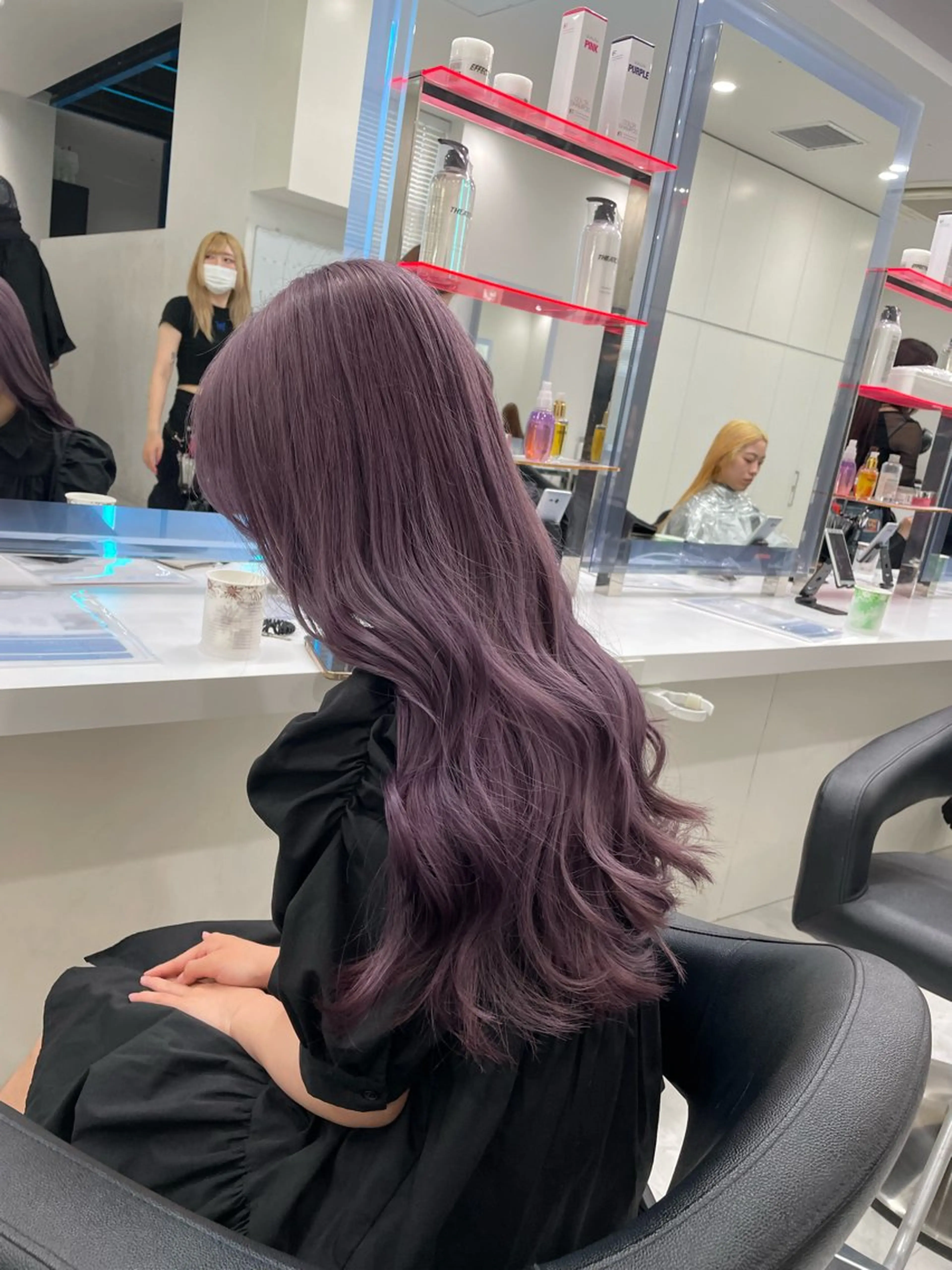 【🖤２回目以降の方🖤】リタッチケアブリーチカラー➕オリジナルトリートメント🐰🖤の写真