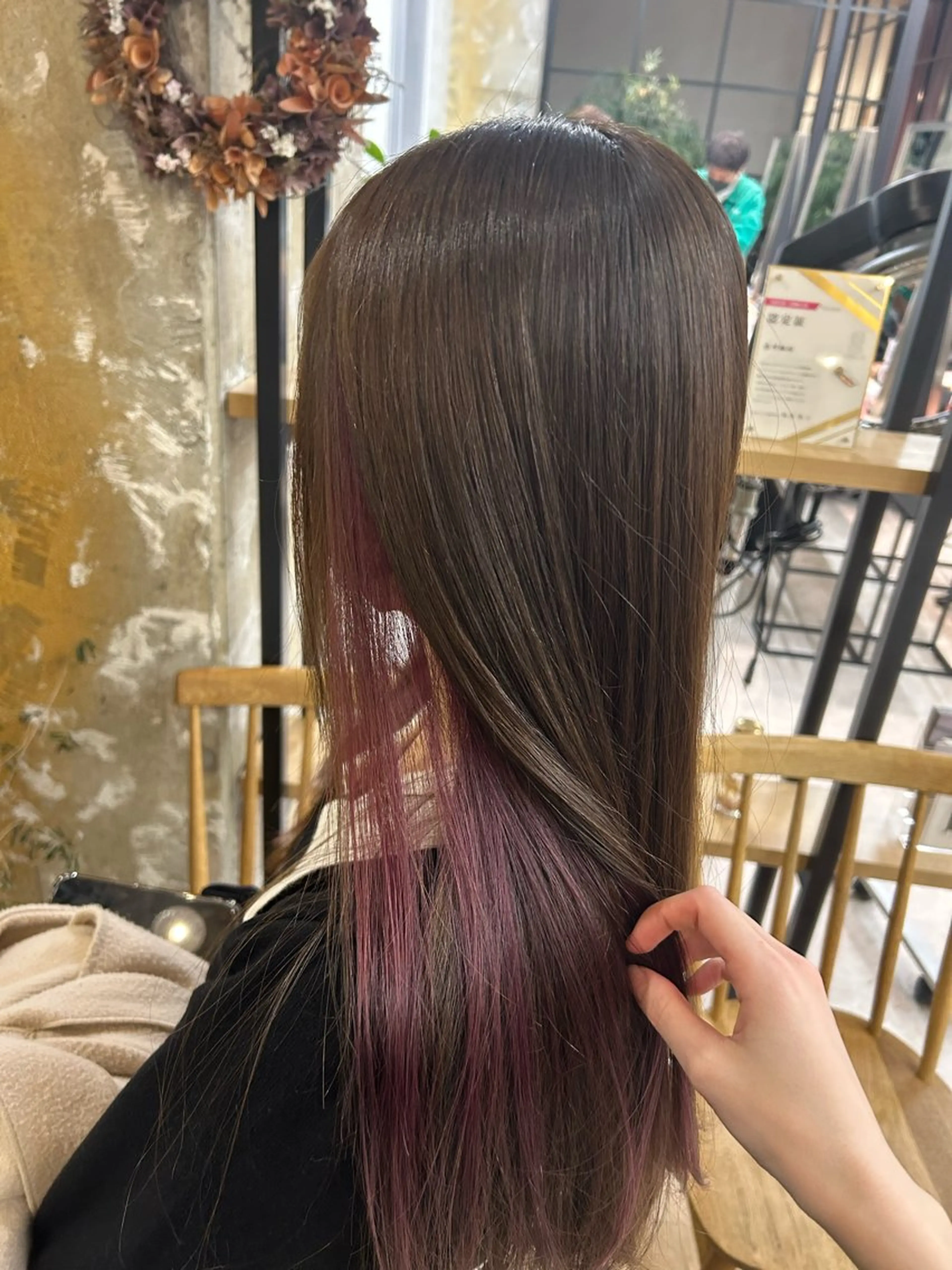 ロング rio￤ブラウン￤暗 髪￤縮毛矯正🌙のヘアスタイル