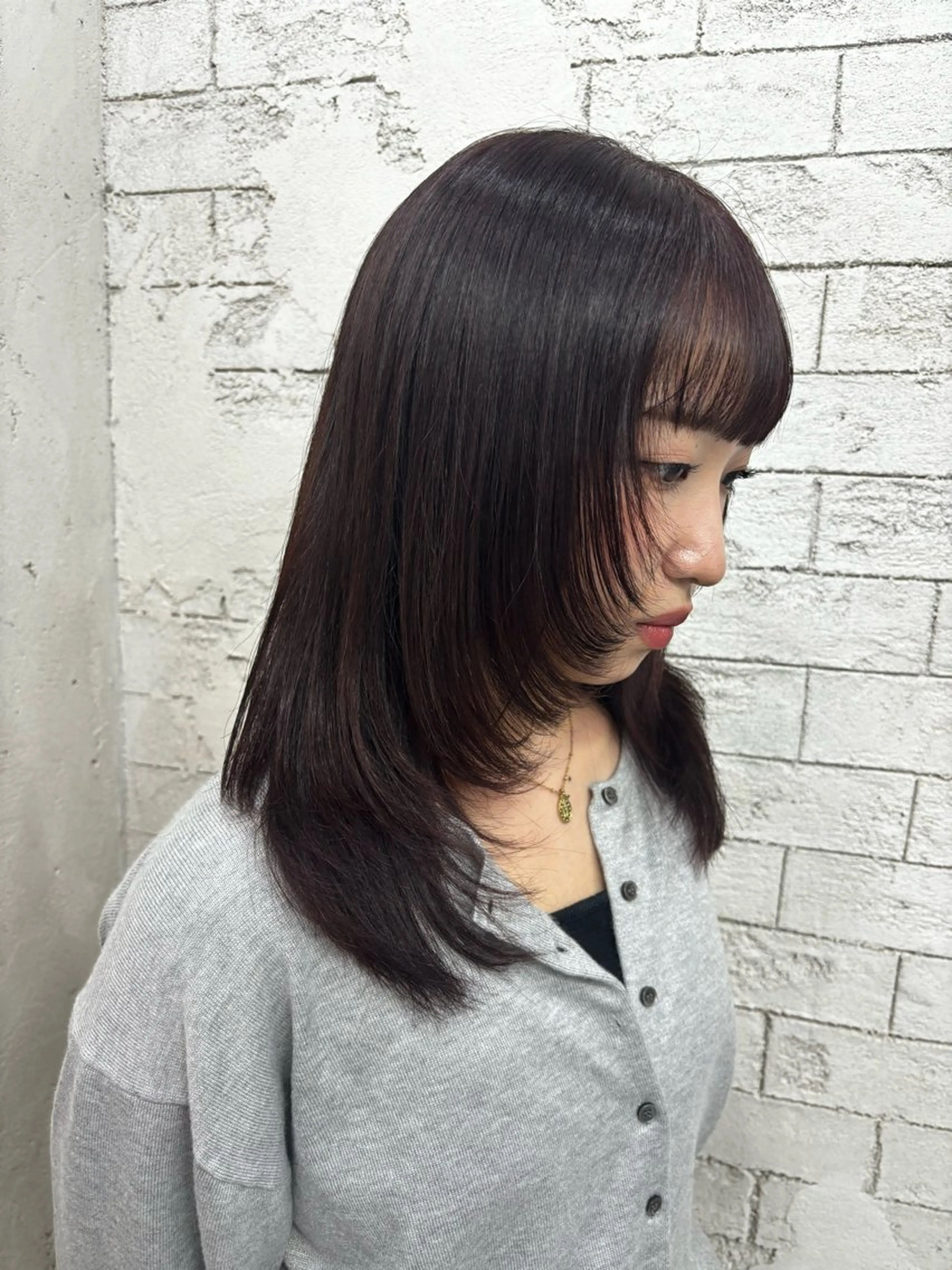 ミディアム レイヤーカット 韓国レイヤーカット/ 🩶HARUKA🩶のヘアスタイル