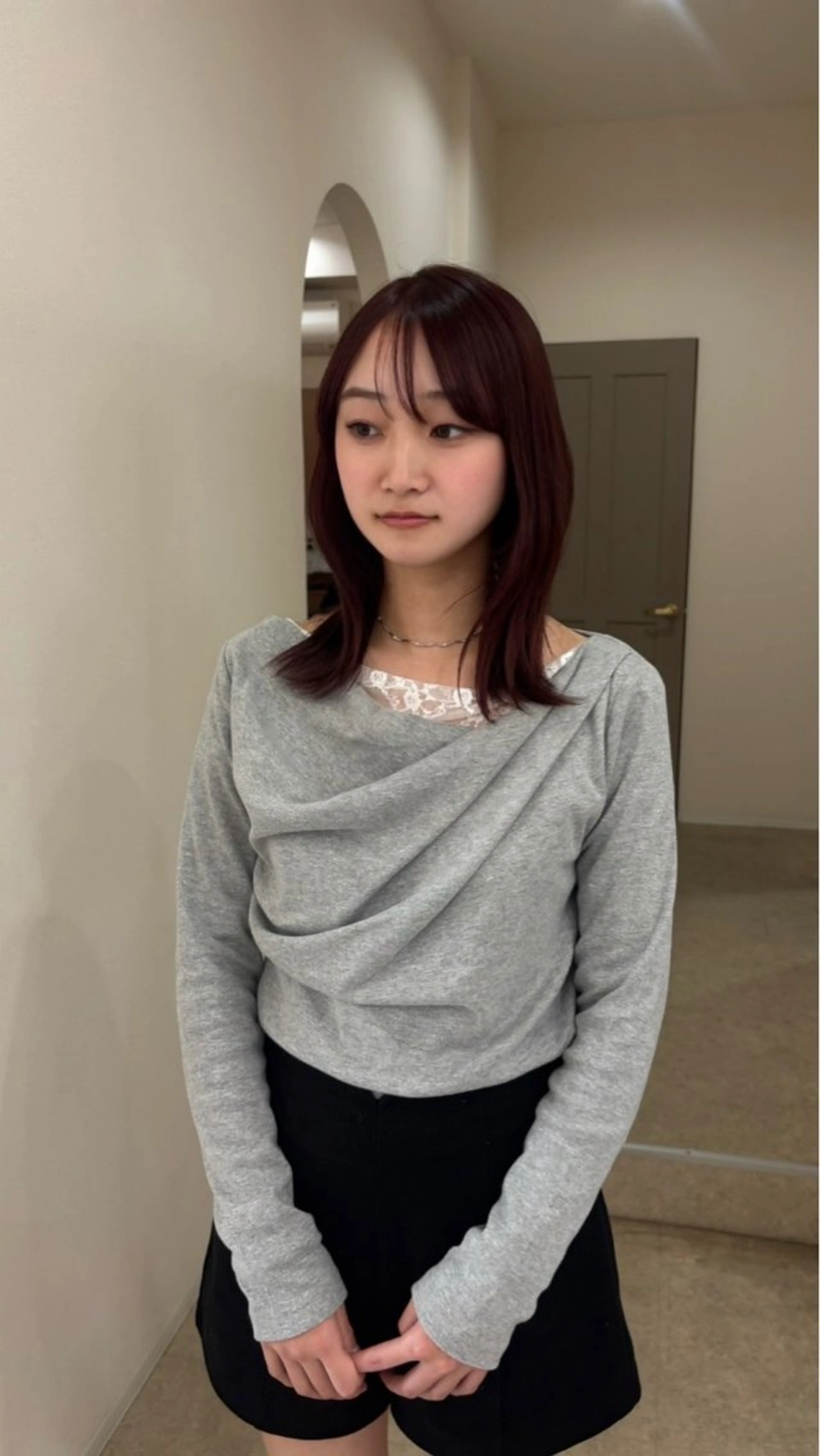 ミディアム ピンクラベンダー ヘアカラー ナナホ/艶カラー🍀 /ヘッドスパ🫧のヘアスタイル