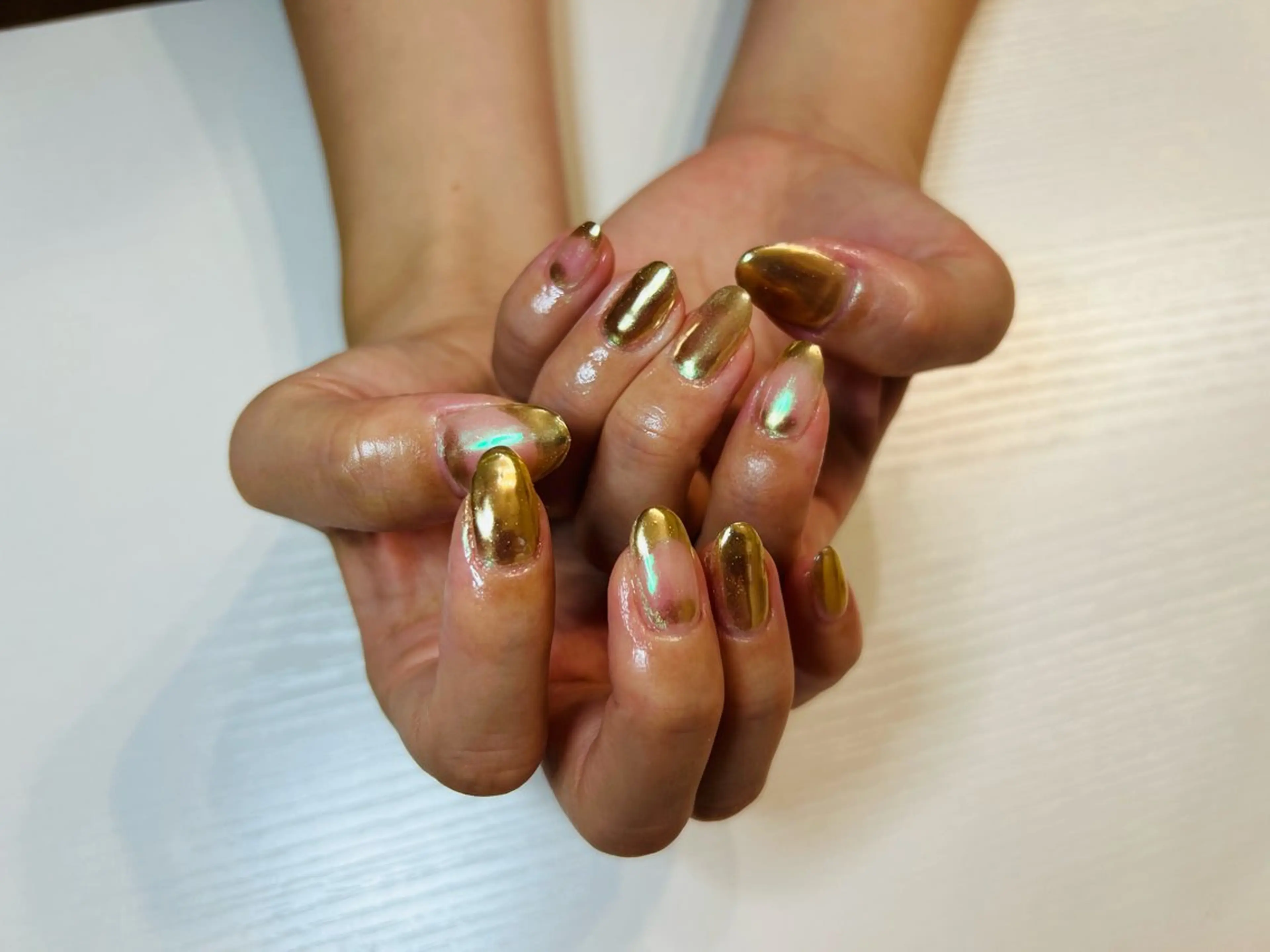 ハンドネイル▶︎▶︎▶︎ミラーの写真