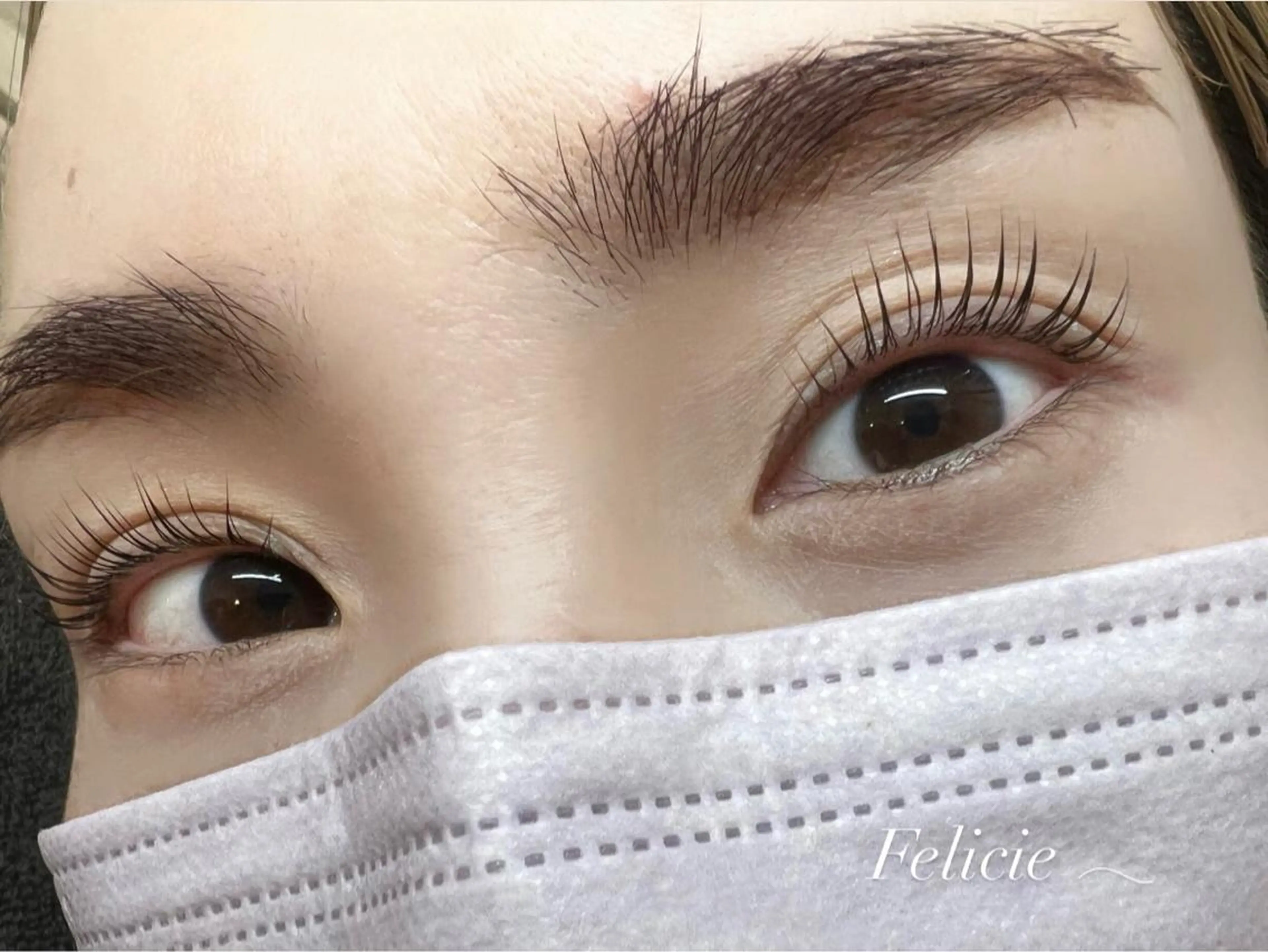マツエク・マツパ パリジェンヌラッシュリフト Felicie＊ Sayakaのマツエク・マツパデザイン