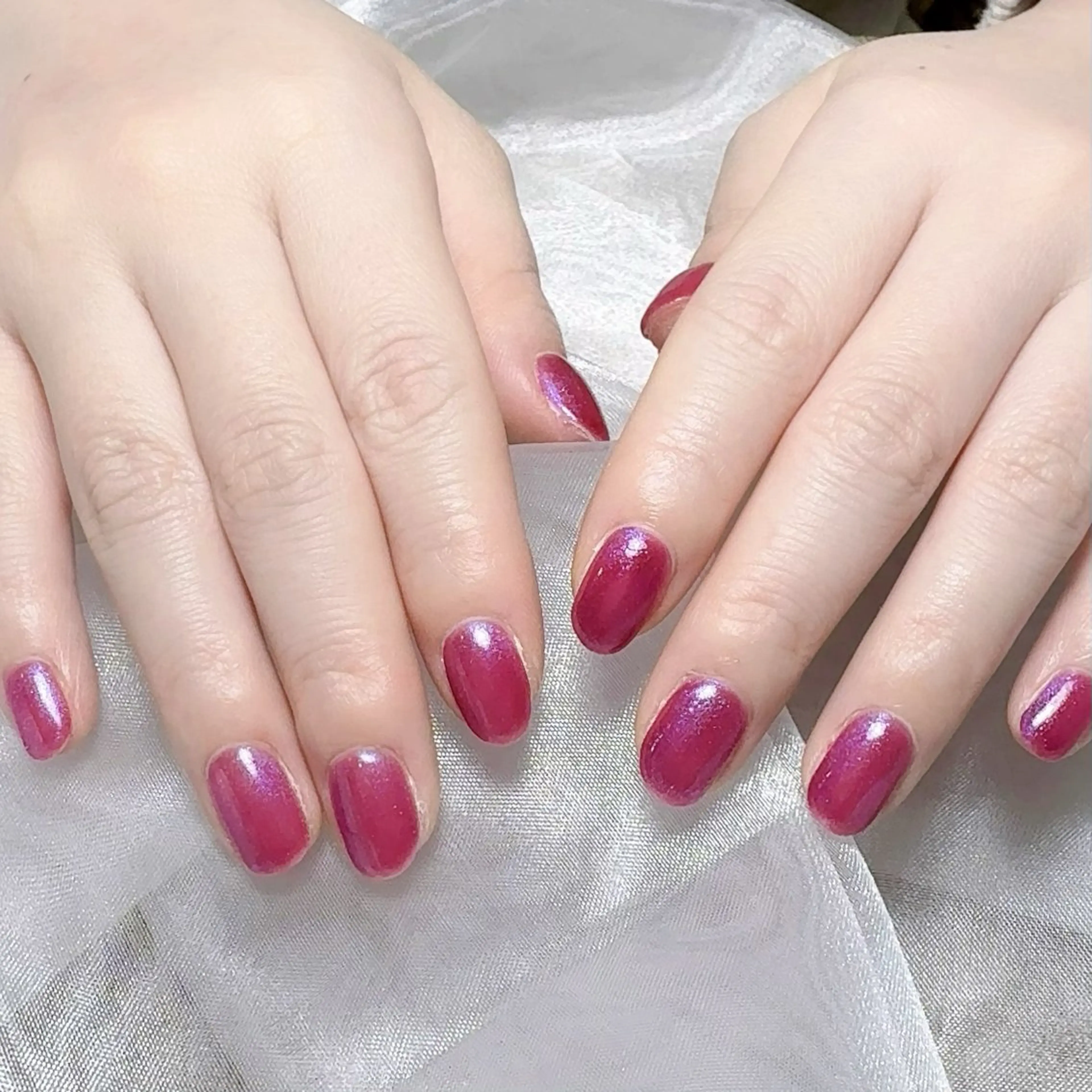 メンズ ネイル メンズ韓国風 アートネイル オーロラネイル ガーリー キラキラネイル ハンドネイル Nail salon 木にいるのネイルデザイン