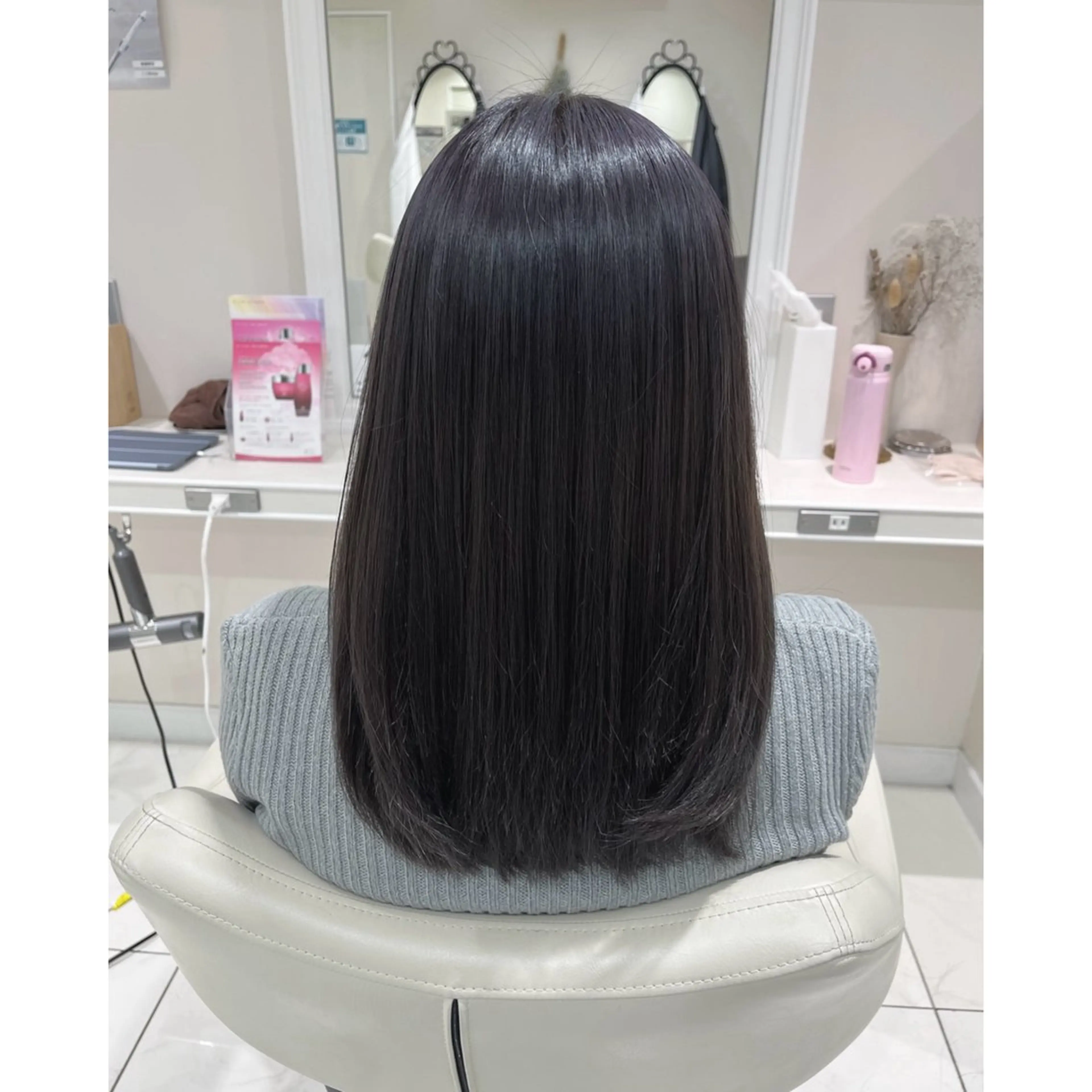 セミロング カラー 韓国ヘア 🎀中川綾乃🎀のヘアスタイル