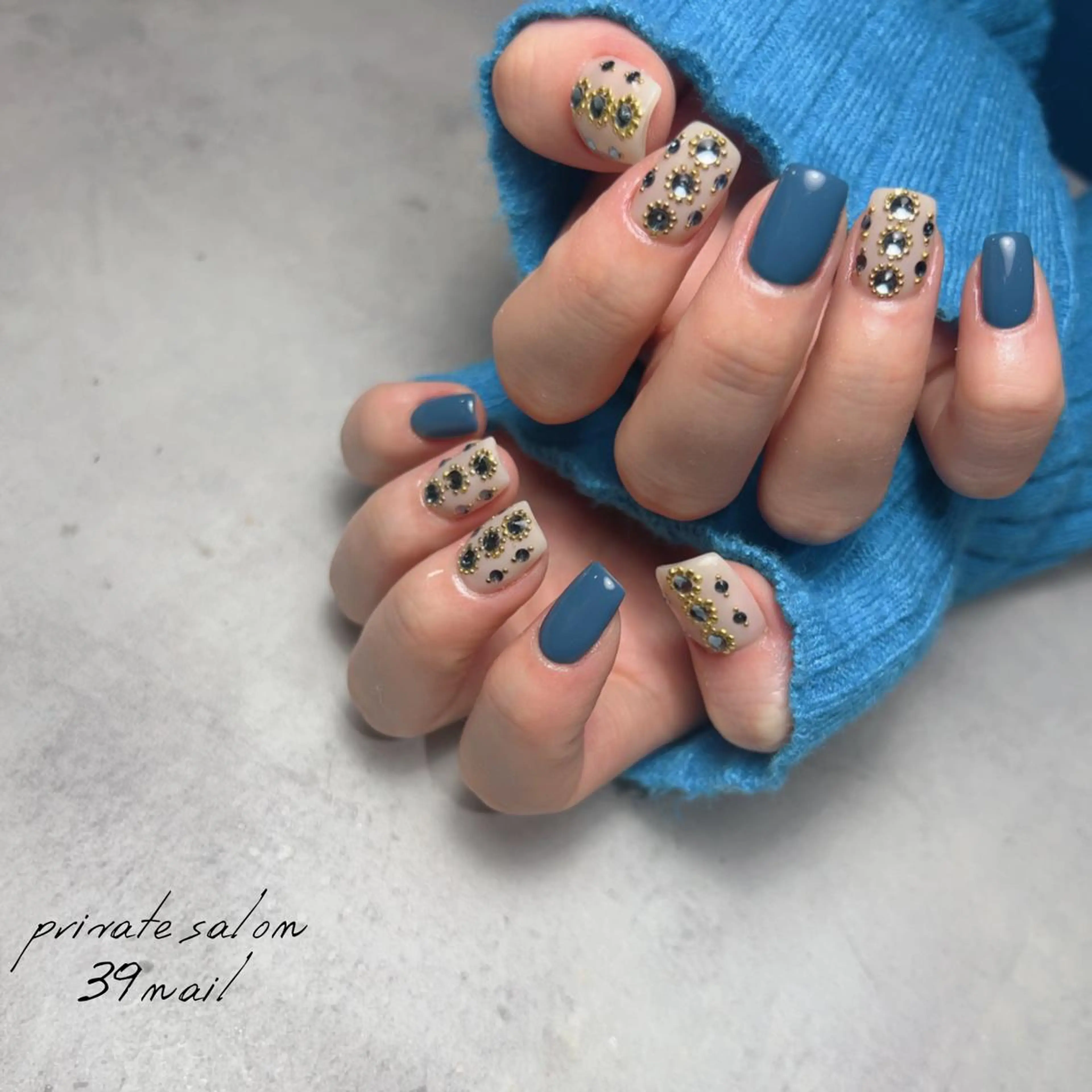 ミディアム ネイル ハンドネイル 京橋 【39nail】のネイルデザイン