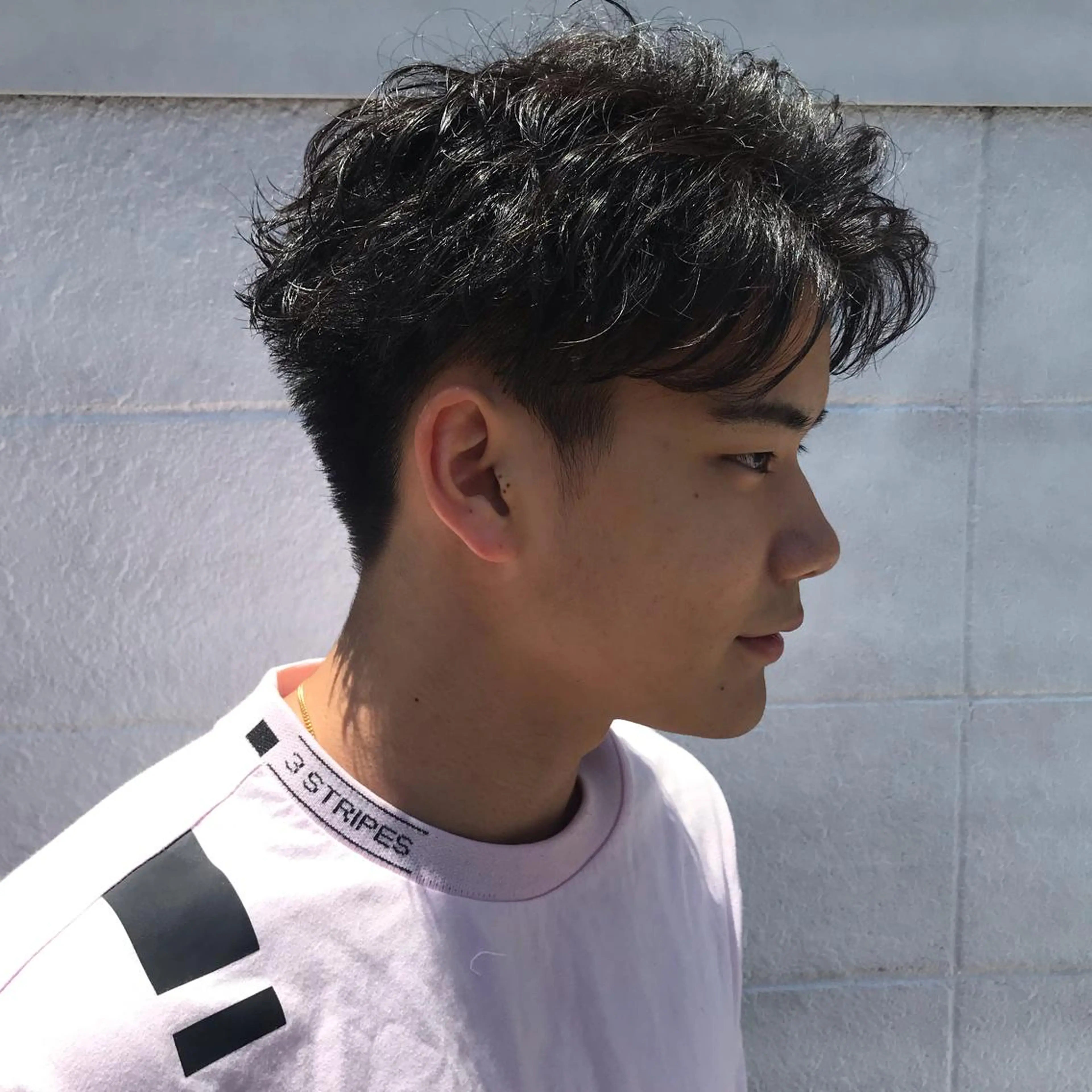 ショート カラー パーマ メンズ JUNTA 梅田茶屋町のヘアスタイル