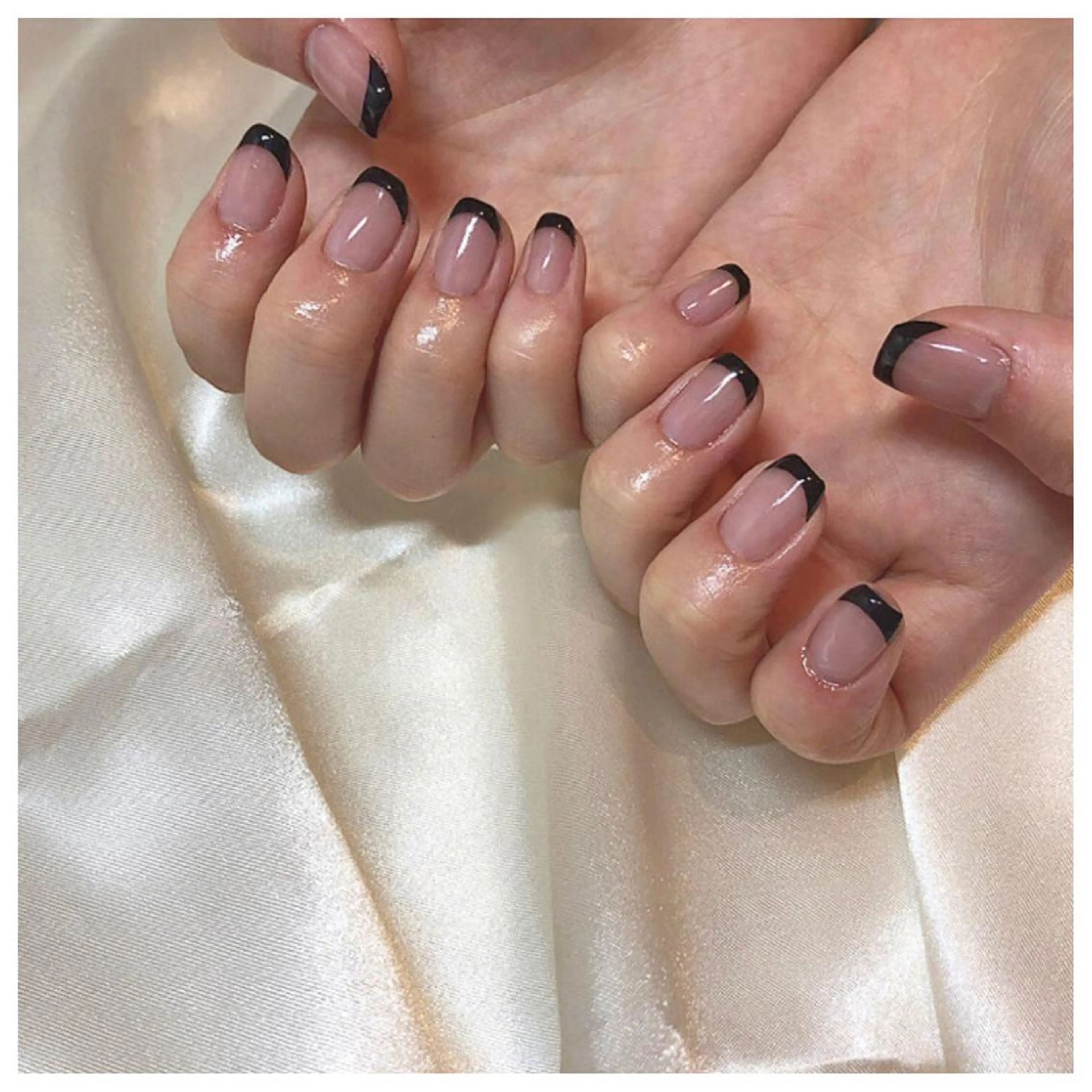 ネイル フレンチネイル シンプルネイル ハンドネイル Mashiro nailのネイルデザイン