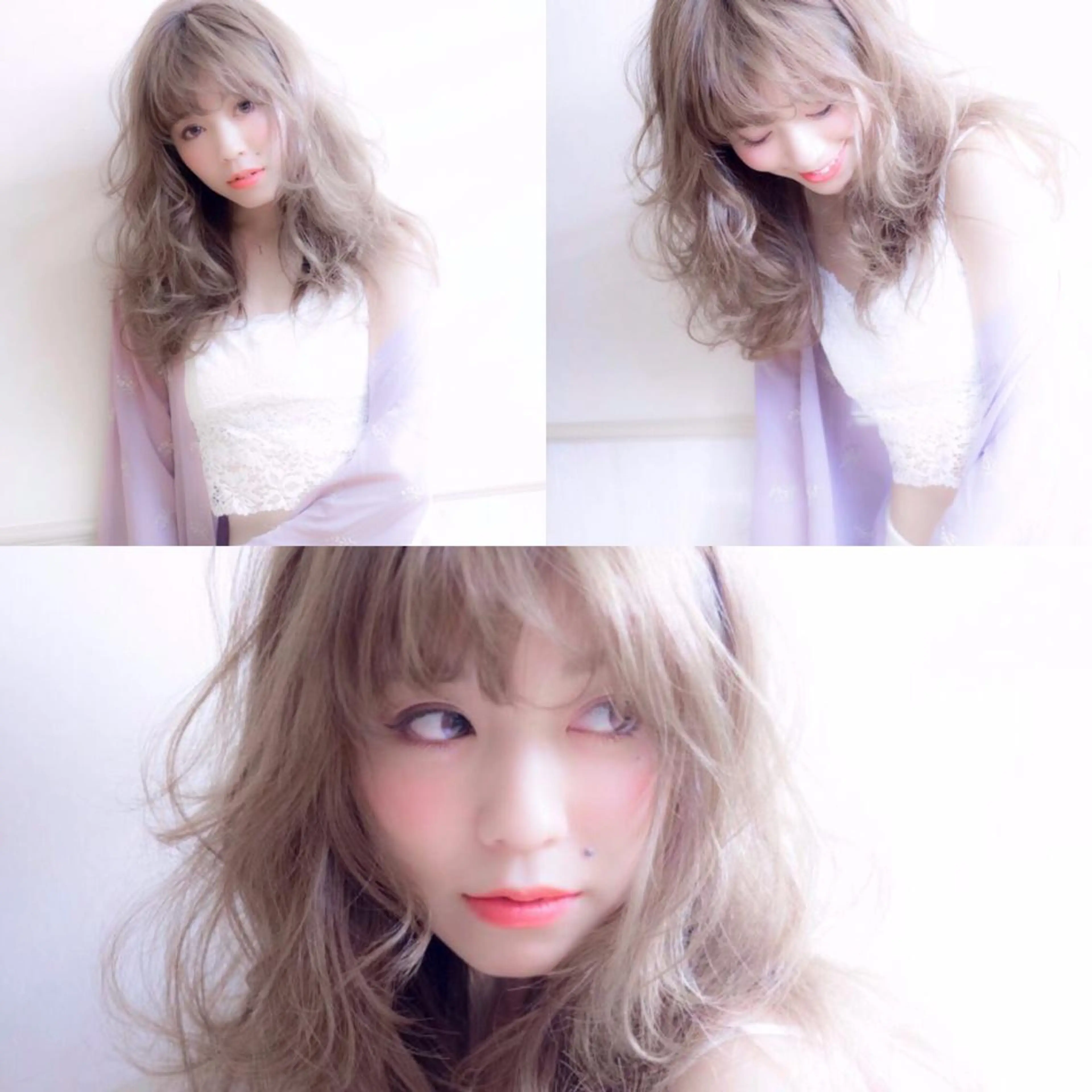 セミロング カラー ヘアアレンジ 【公式】amble luxe池袋東口🩷のヘアスタイル