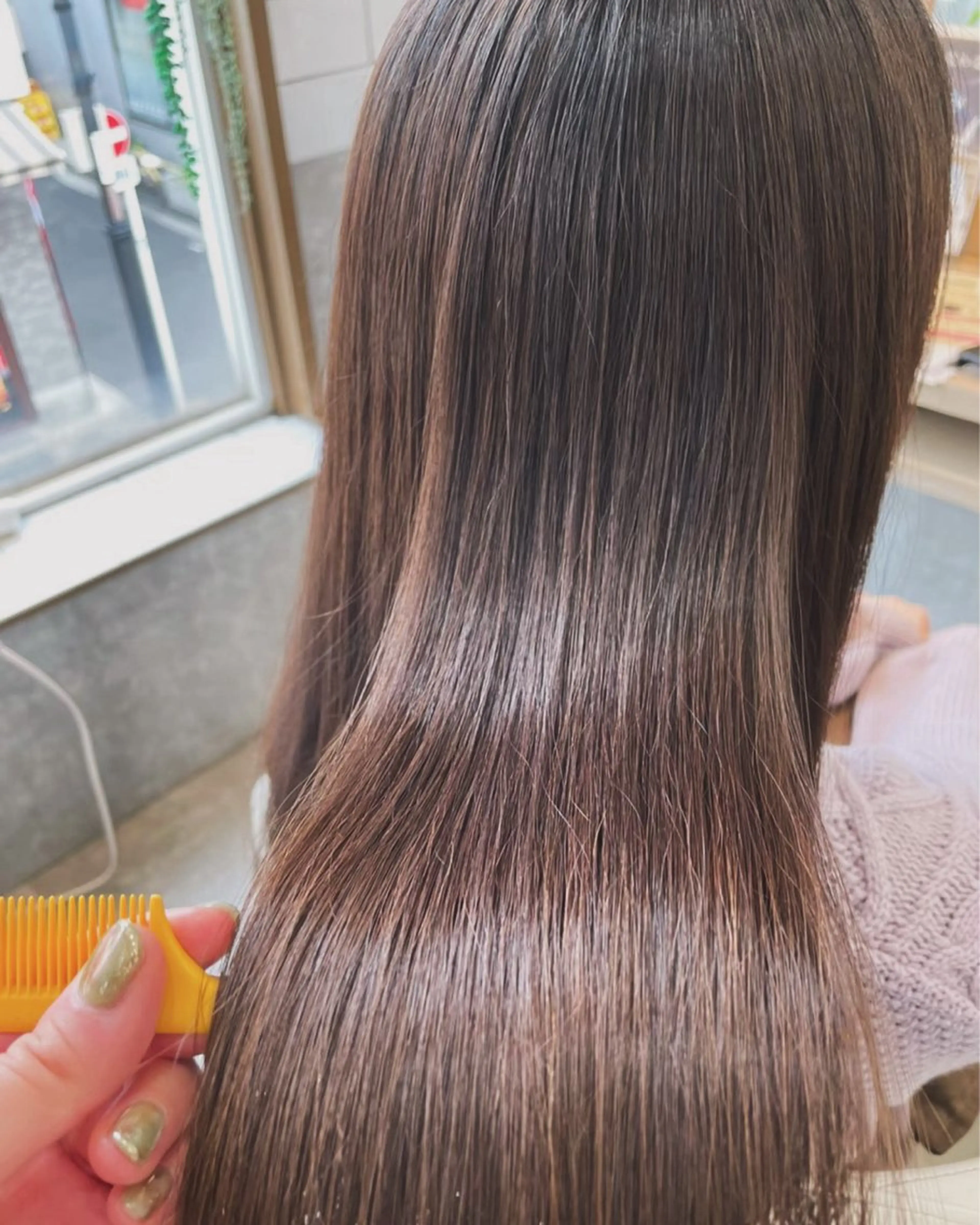 セミロング カラー 髪質改善&トリートメント Loops鷺沼店所属・🌷髪質改善/ 落合 咲弥🌷のヘアスタイル