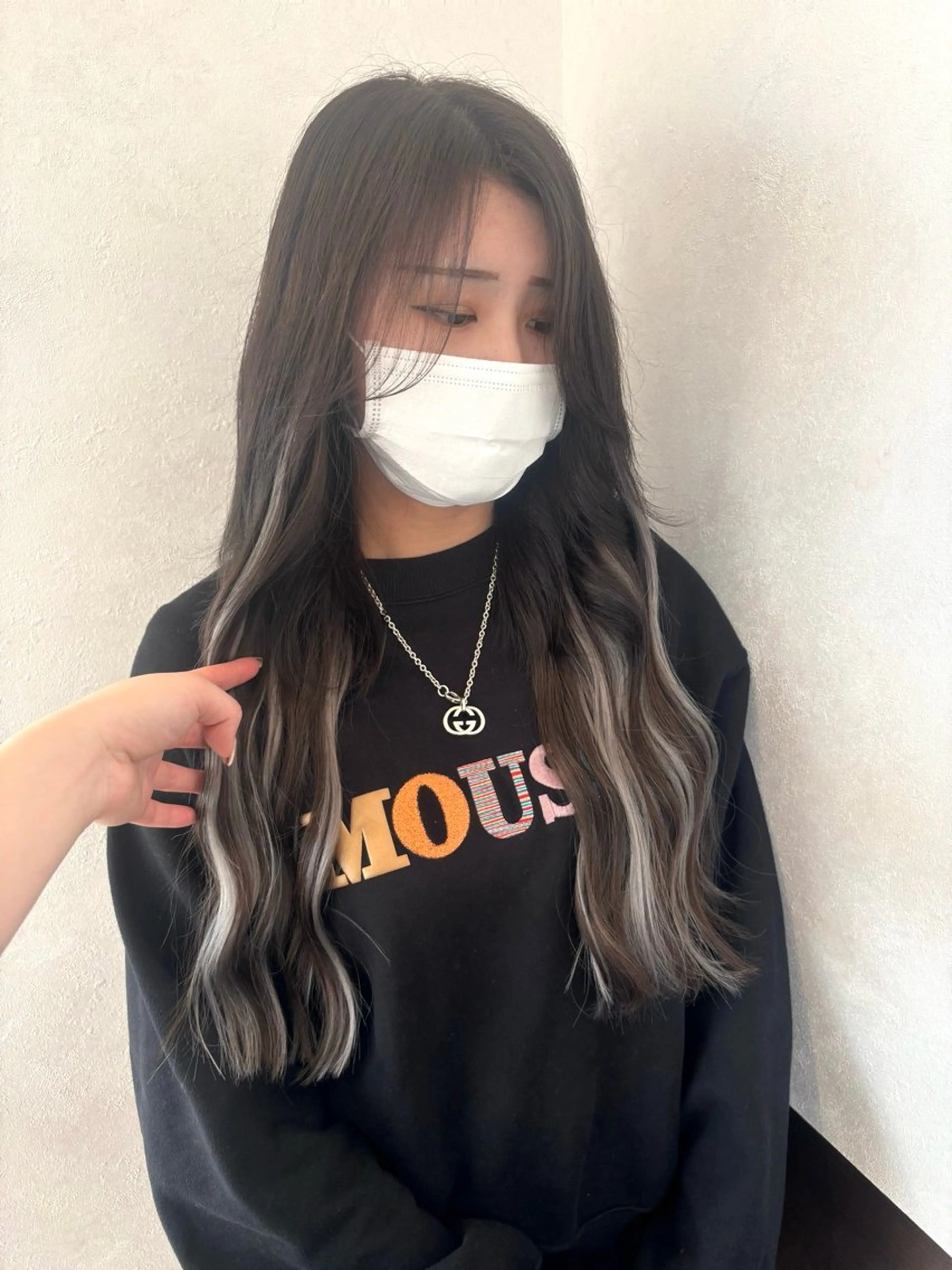 ロング エクステ ハイライト 🥀UCHIYAMA LiN🥀のヘアスタイル