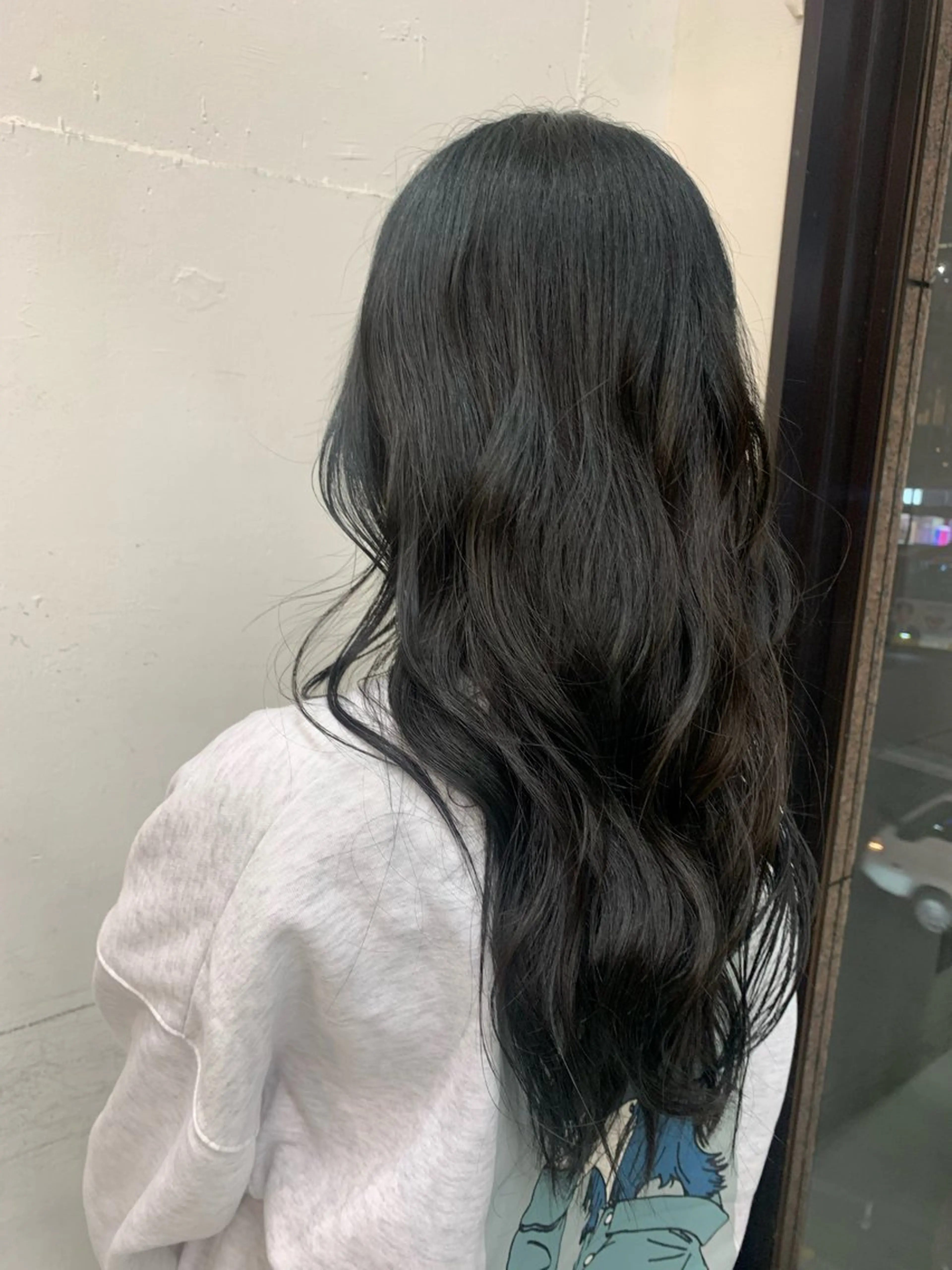 ロング カラー 黒髪 ブルーカラー ブルーブラック WILL西宮店所属・WILL西宮野崎琴水 /透明感カラーのヘアスタイル