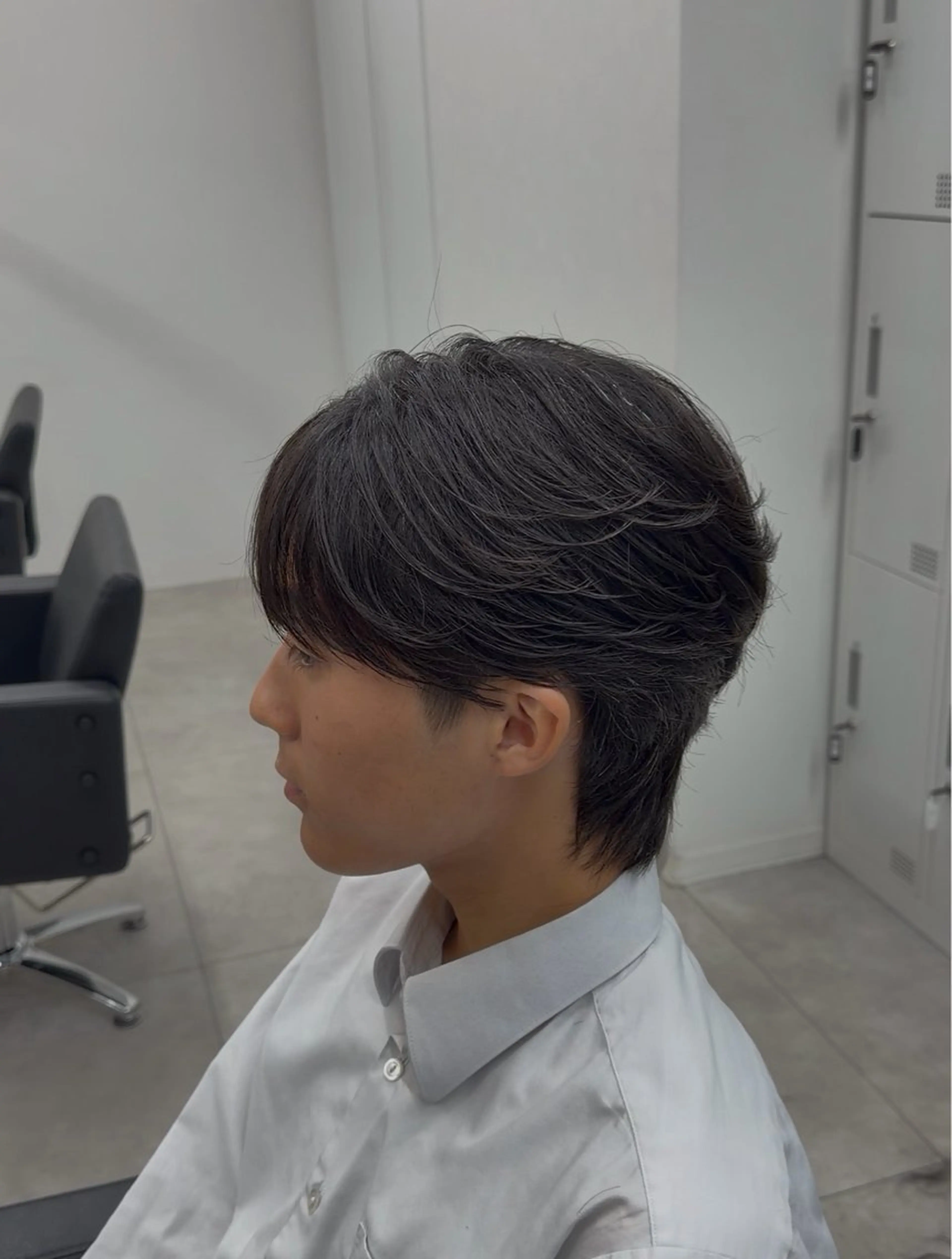 パーマ メンズ カット パーマ ニュアンス/フェザー /ウルフ/伶馬のヘアスタイル