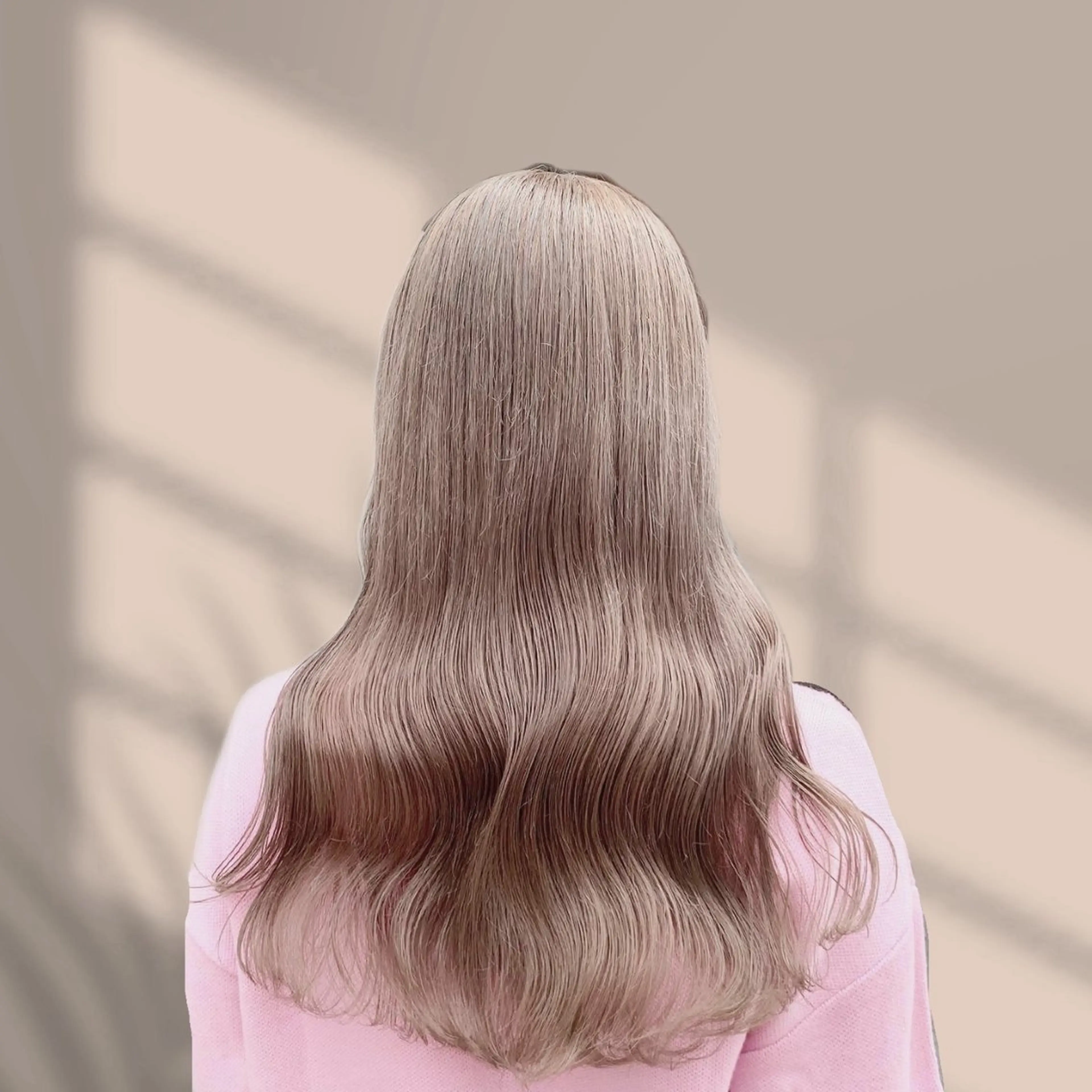 ロング ヘアカラー トリートメント ヘアセット くすみミルクティー/ ブラウン🪡TOWAのヘアスタイル