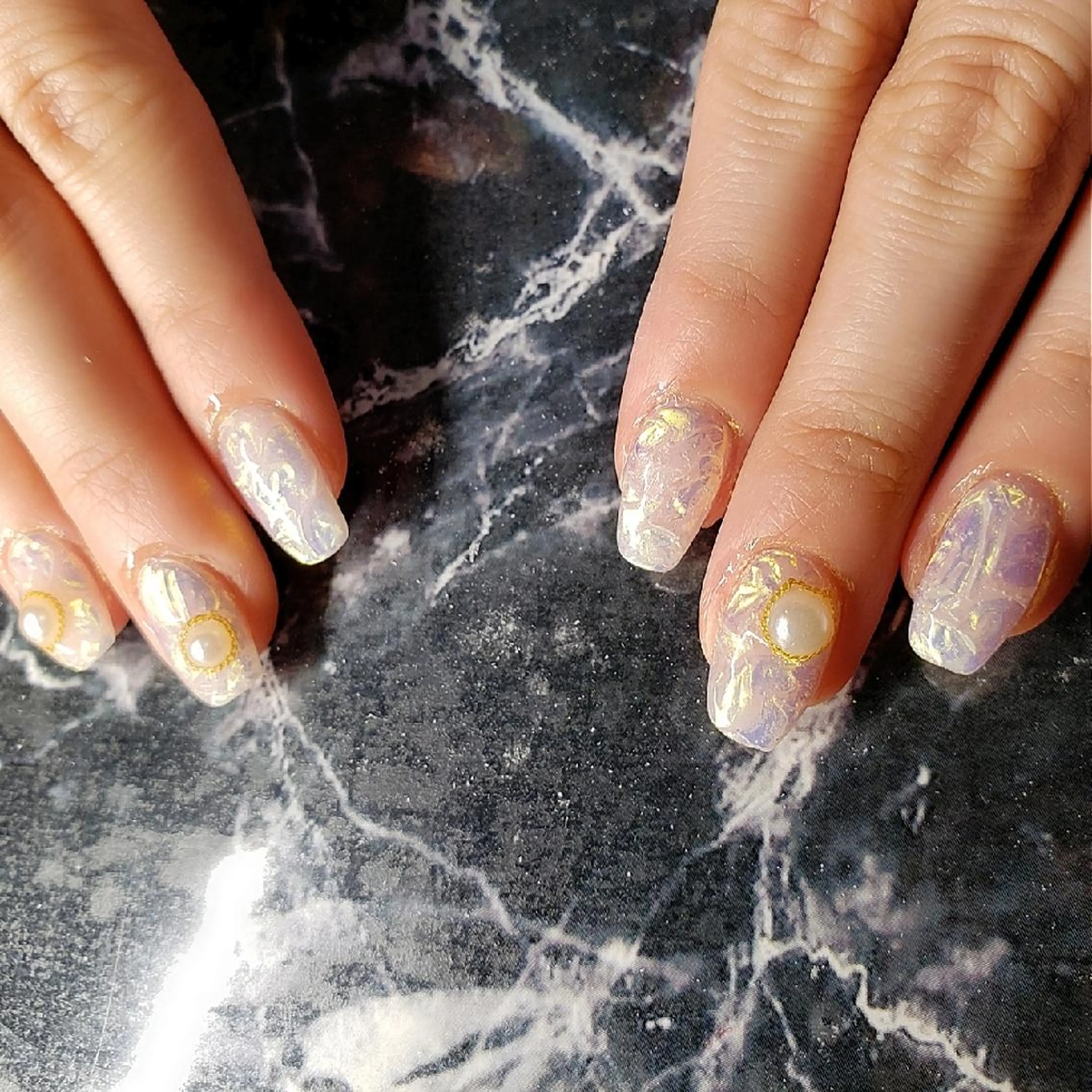 ショート ネイル ハンドネイル クロキ 。のネイルデザイン