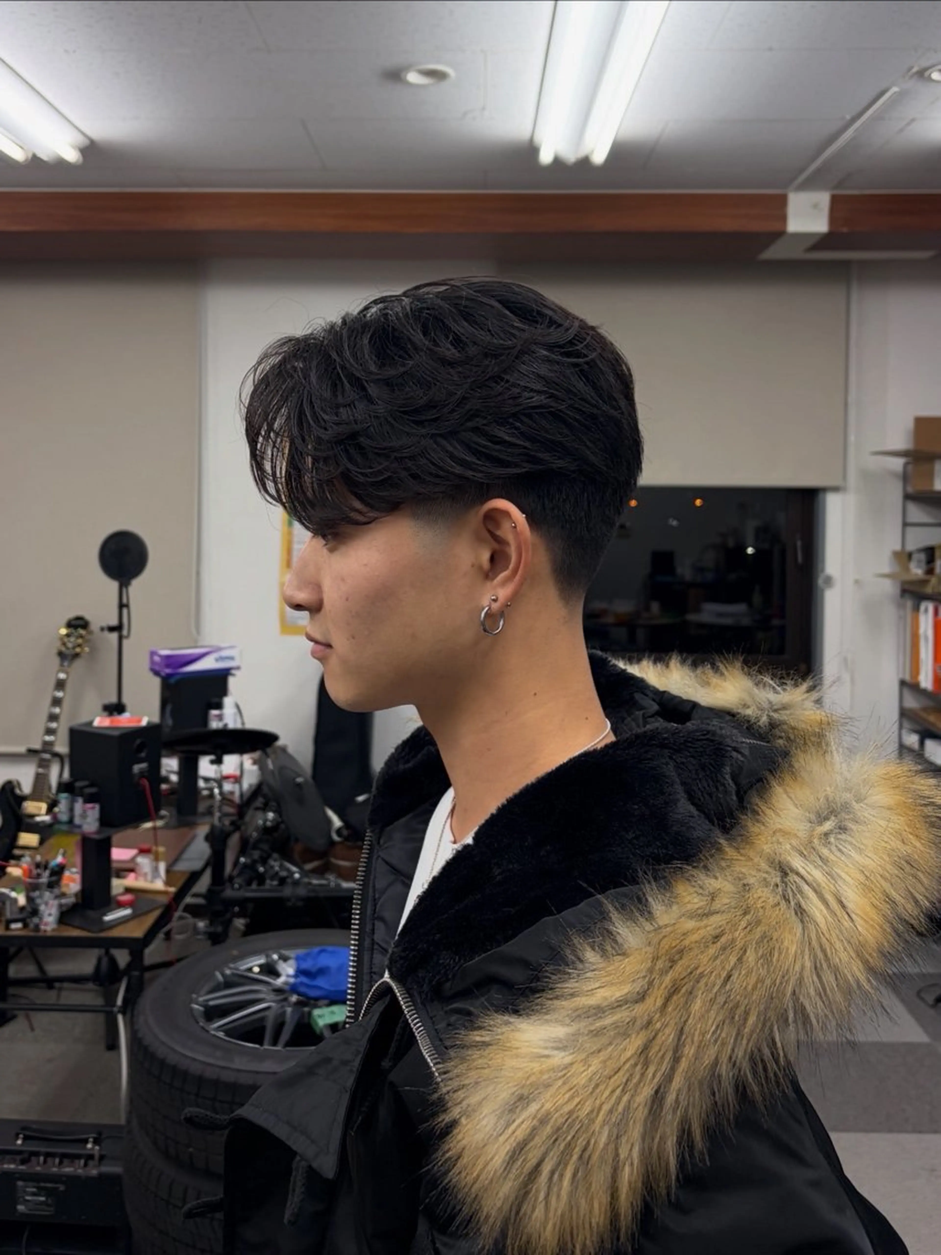 メンズ フェザーパーマ メンズパーマ カット パーマ メンズパーマ🌀/ フェード/Koshのヘアスタイル