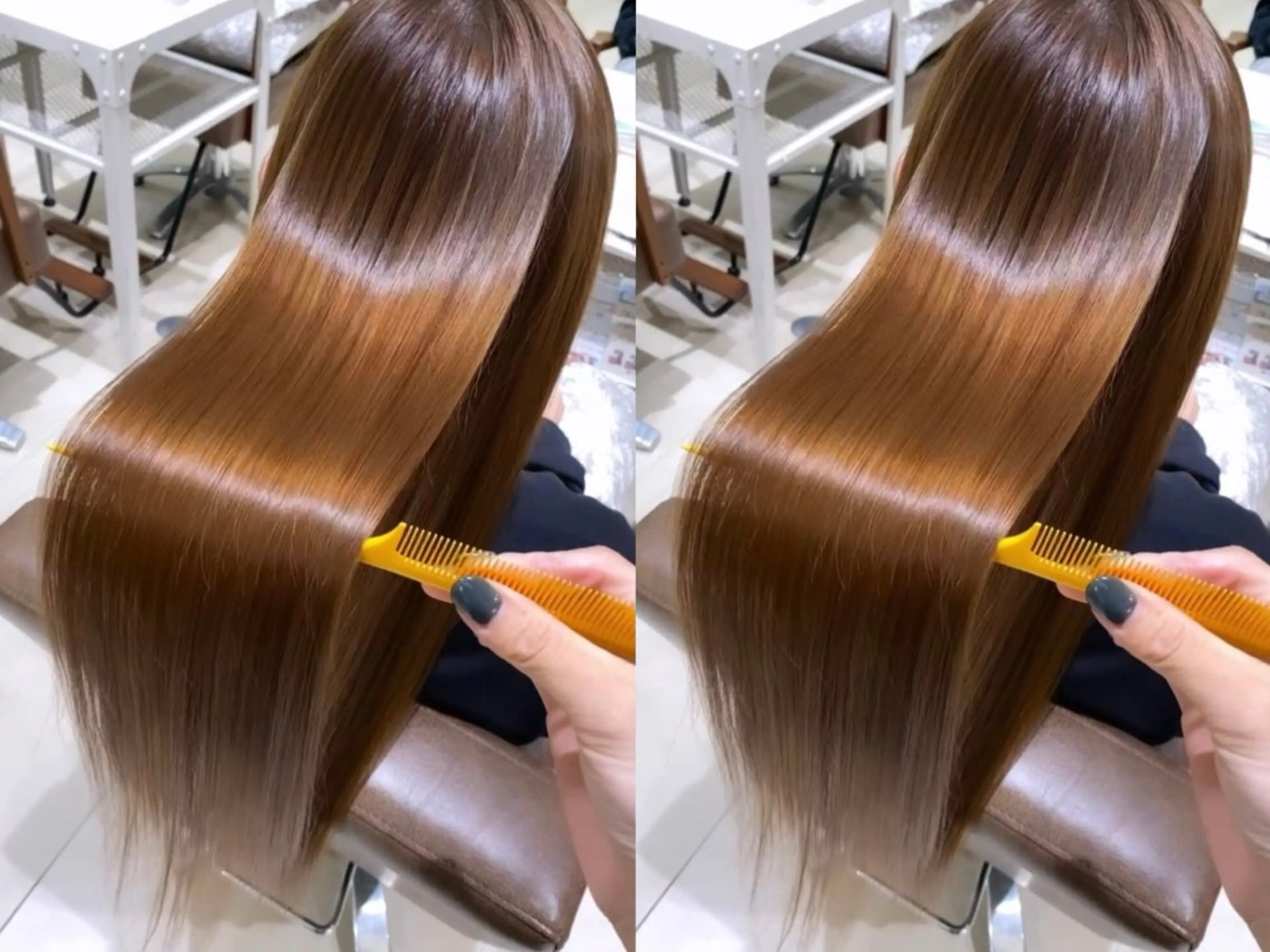 ロング まつパ/艶カラー/ 縮毛矯正/岸川美月のヘアスタイル