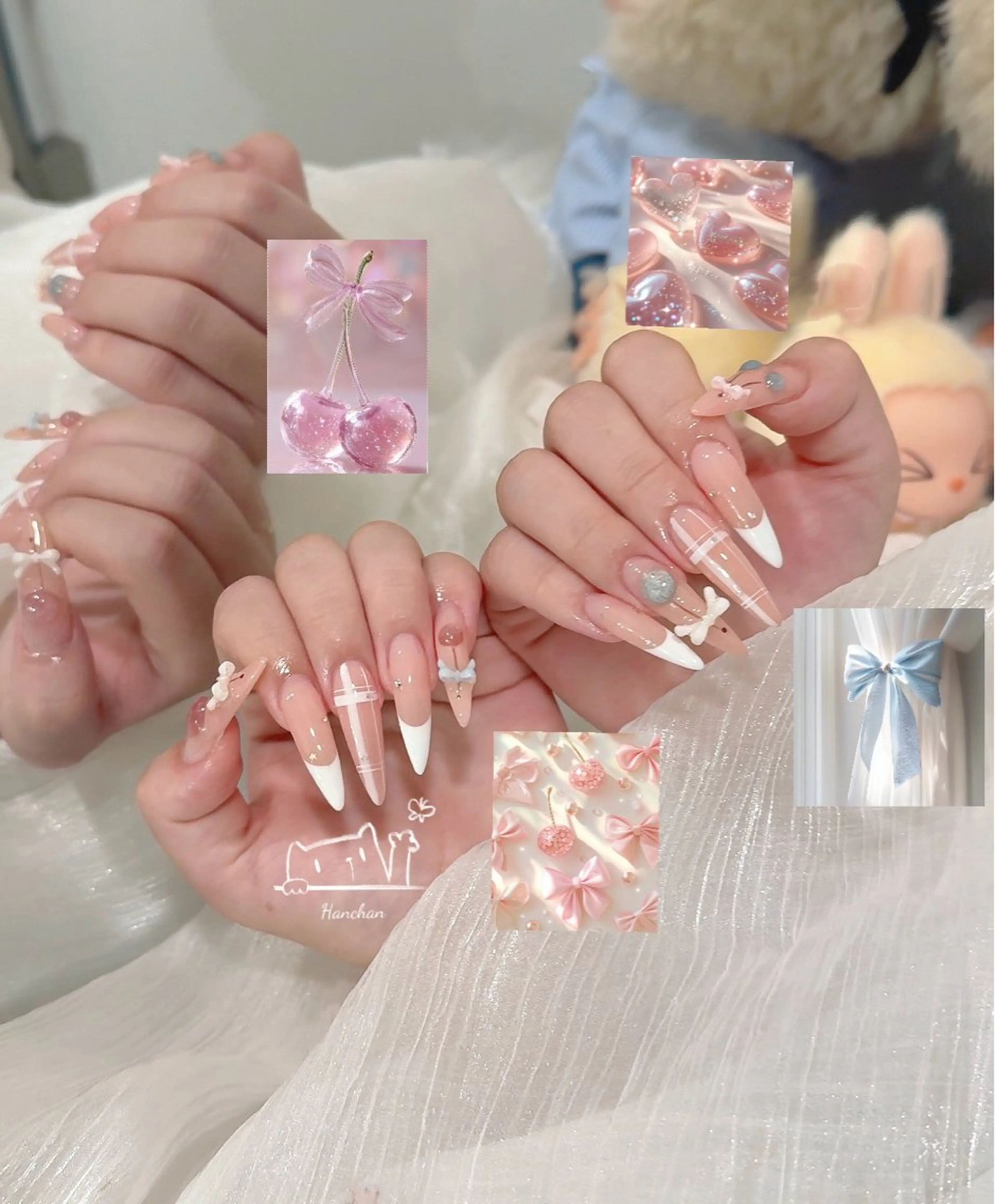セミロング 韓国風ヘア ハンドネイル Aila Nail ShinOkubo所属・Aila Nail ShinOkuboのネイルデザイン