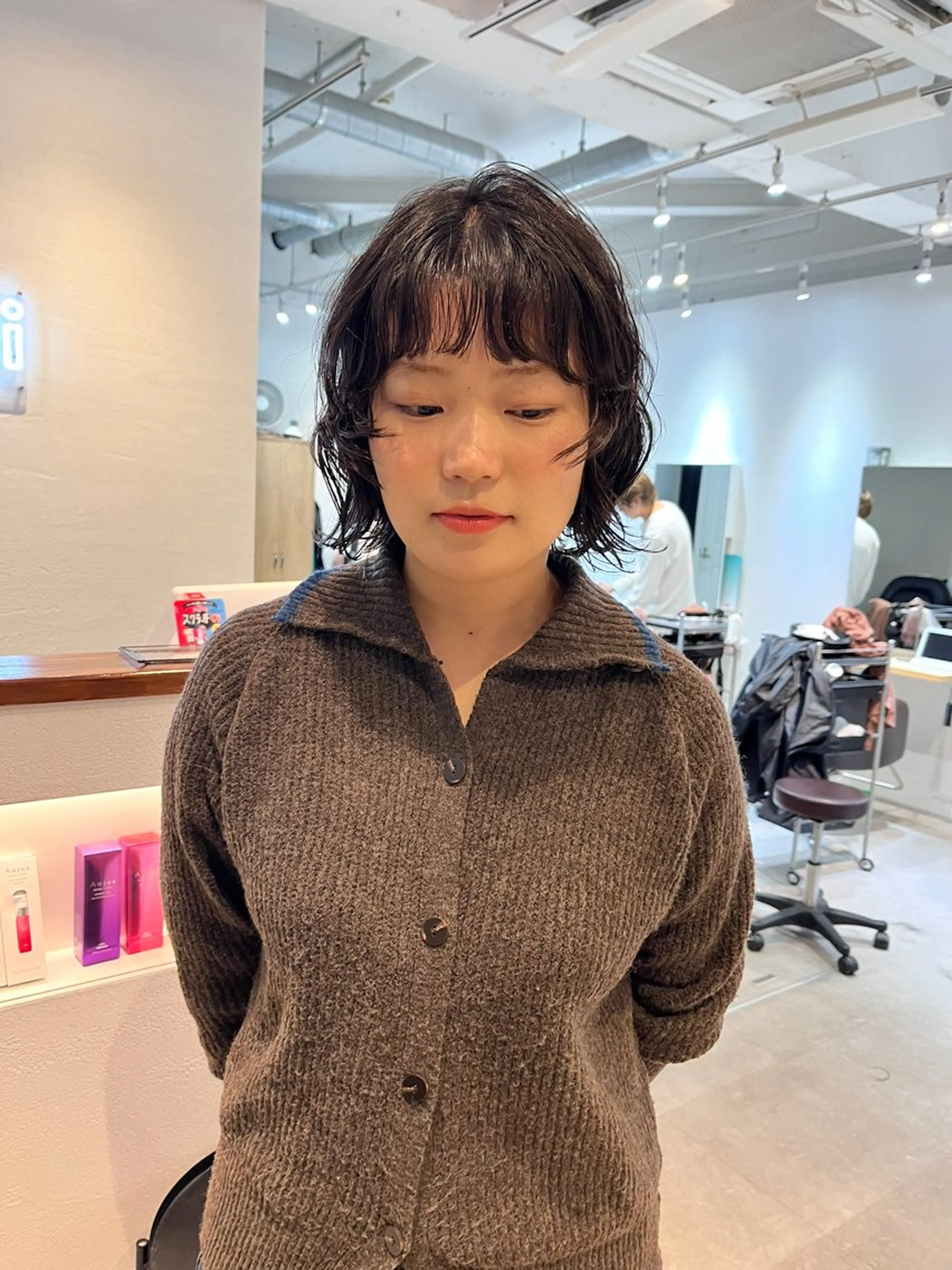 ショート パーマ デジタルパーマ ストレートパーマ カット パーマ ヘッドスパ benji 学芸大学所属・似合わせパーマ 🌱ショート/緒方椋のヘアスタイル