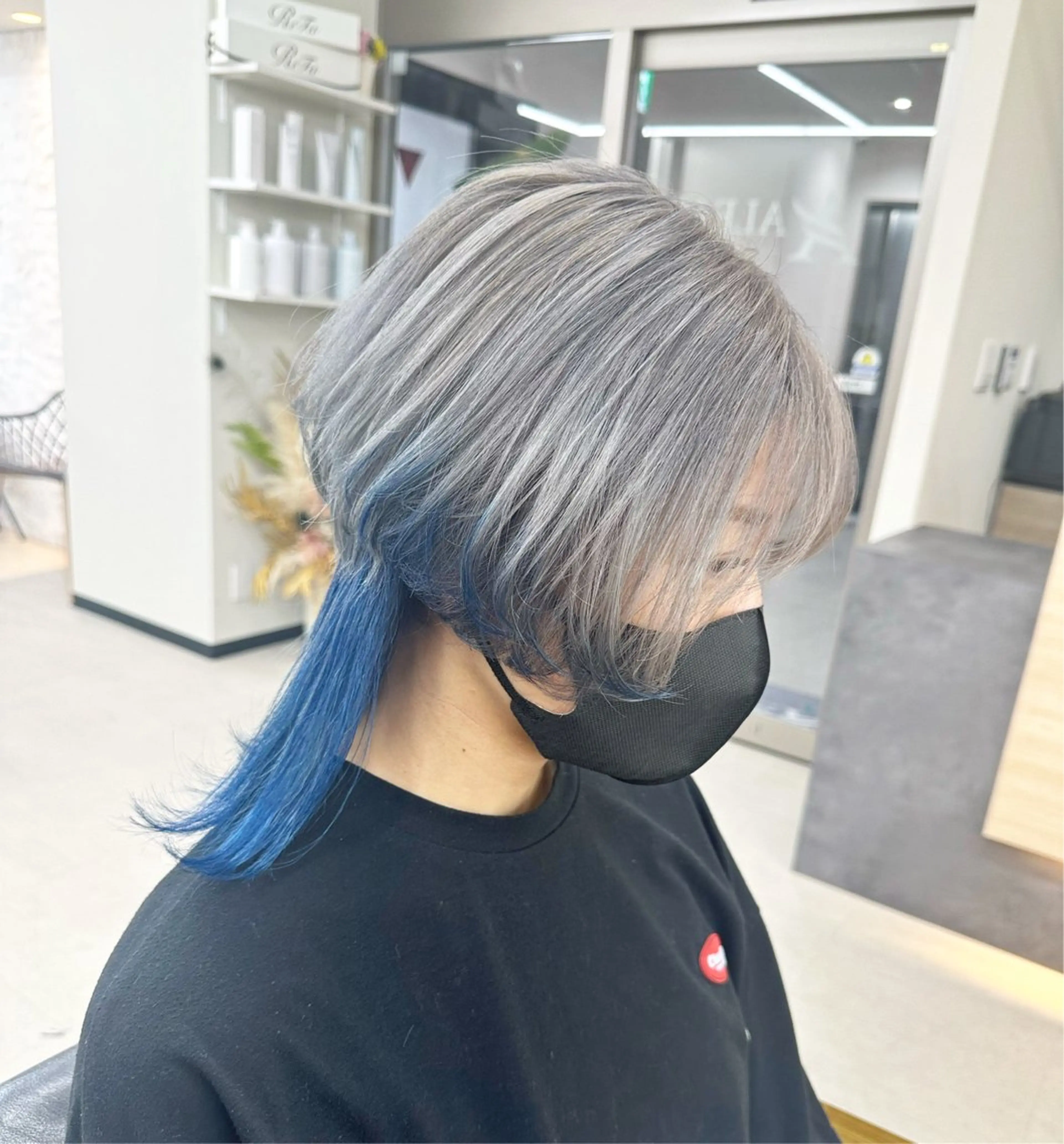 ミディアム カラー カット ヘアカラー トリートメント 𝐑𝐲𝐮𝐤𝐢 【店長】ALEAPのヘアスタイル