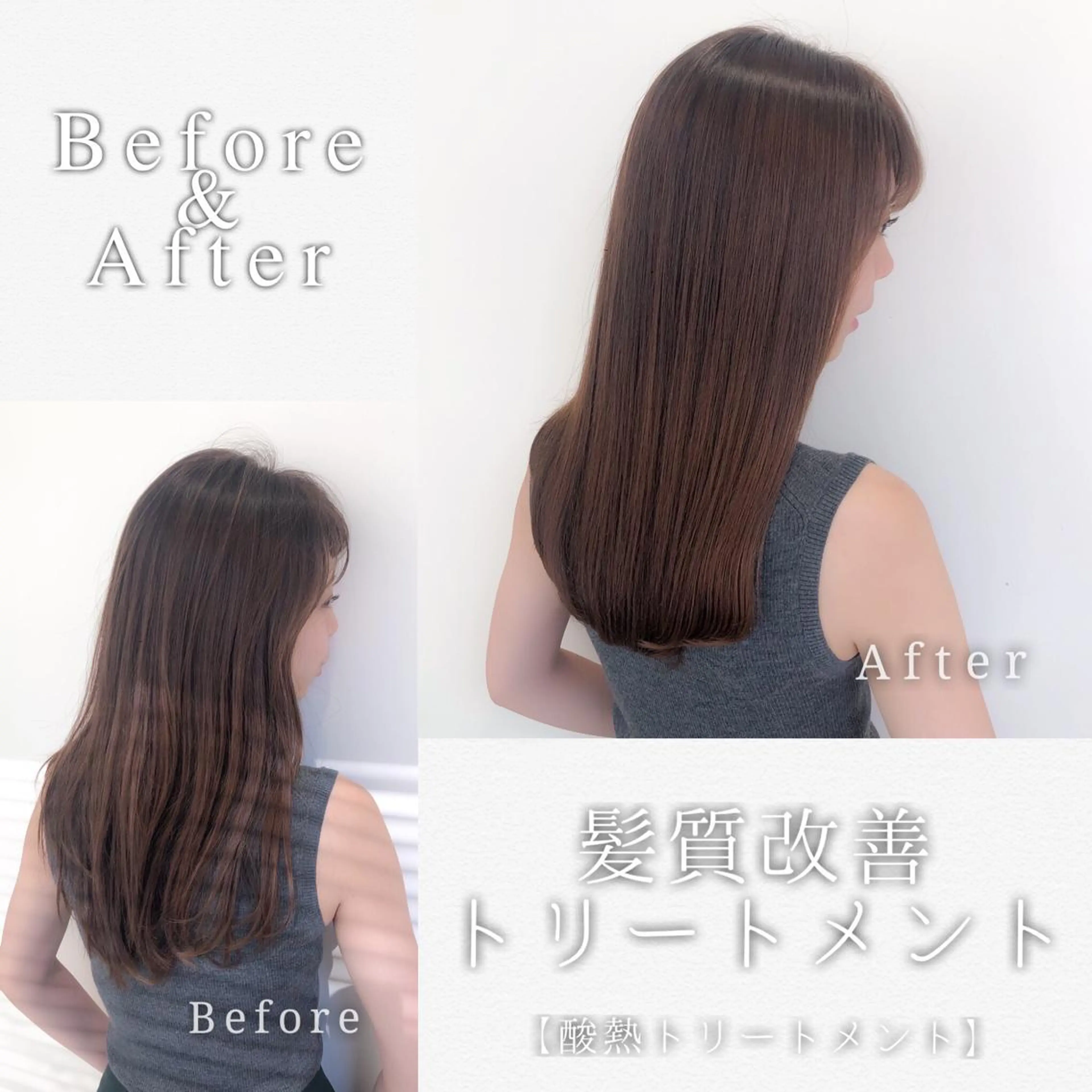 セミロング カラー パーマ 顔周りレイヤー/ボブ 銀座✨中野まさひろのヘアスタイル