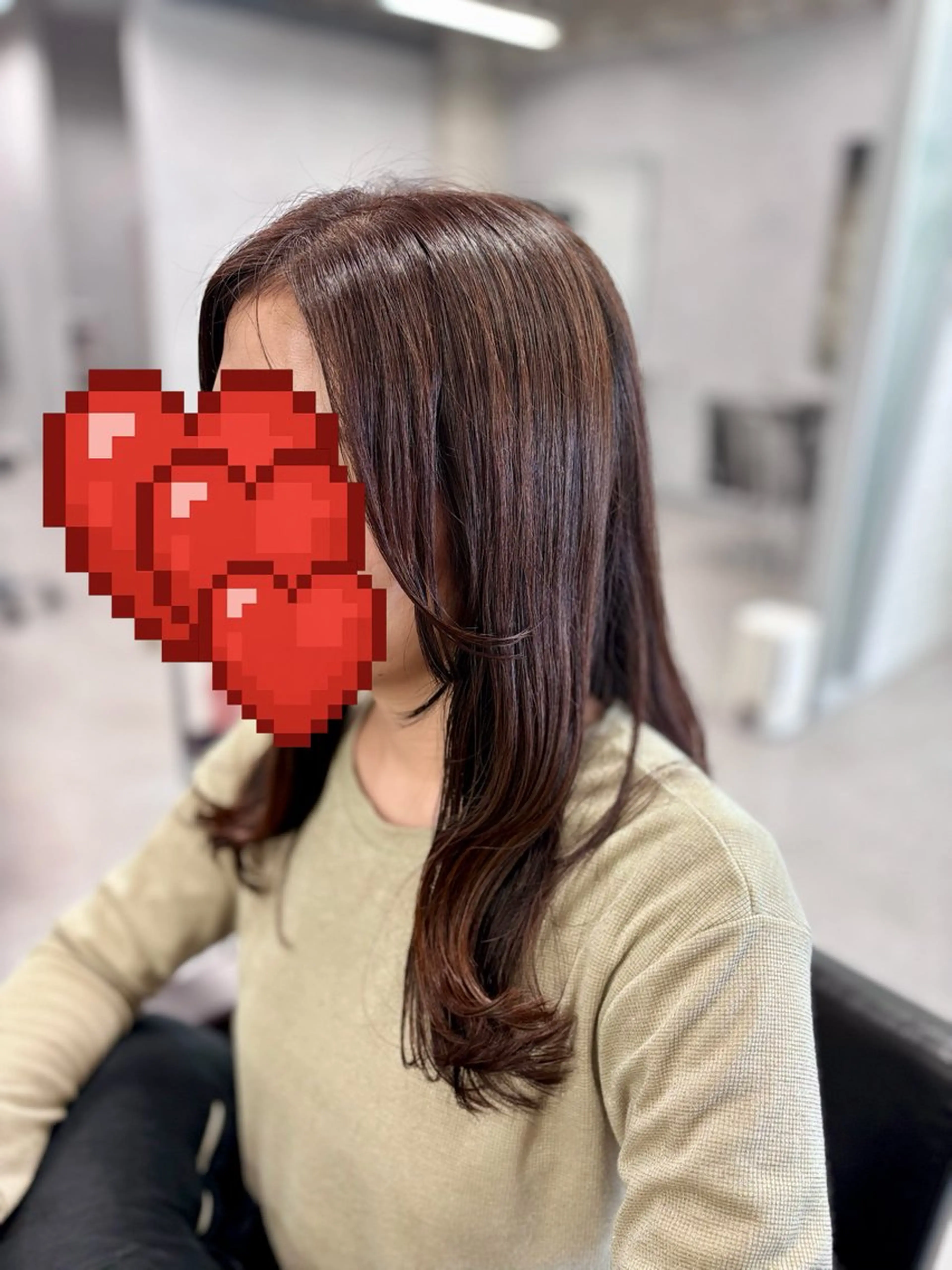 ロング カラー ヨシンモリ カット ヘアカラー トリートメント オオバ｜ 理想寄せのヘアスタイル