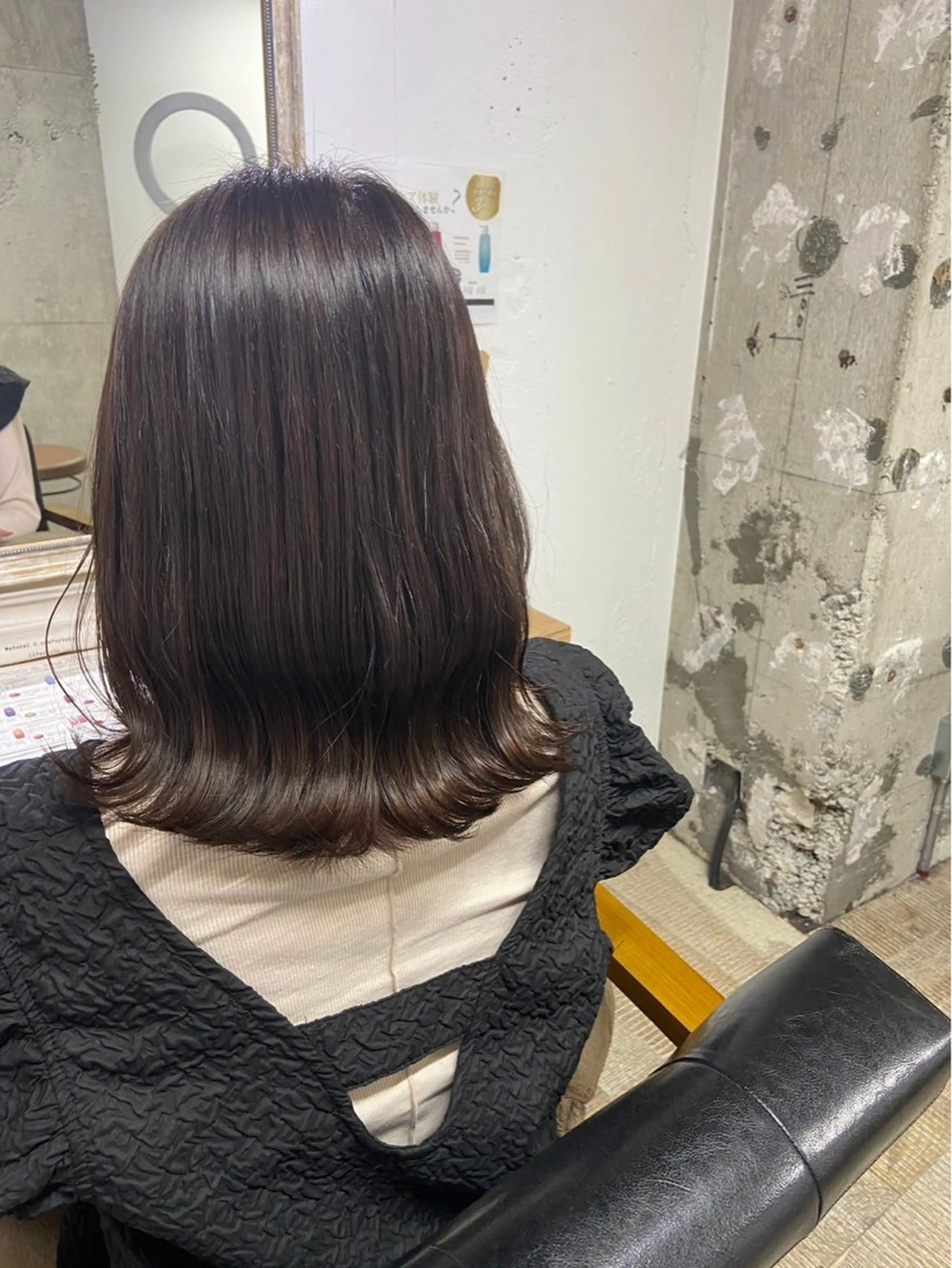ミディアム カラー 比嘉 蓮のヘアスタイル