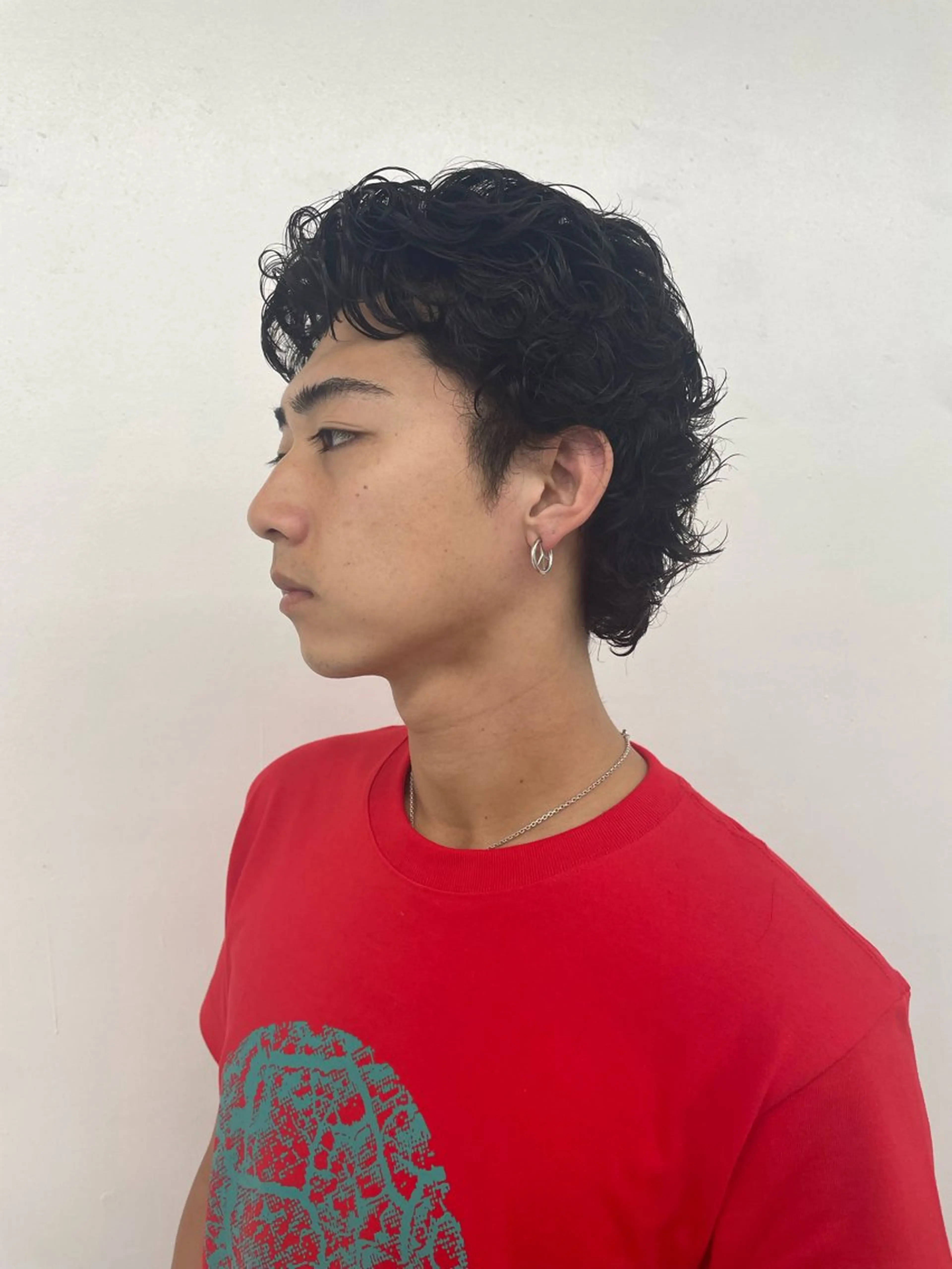 パーマ メンズ カット パーマ スパイキーパーマ 柏NO1 藤本葉のヘアスタイル
