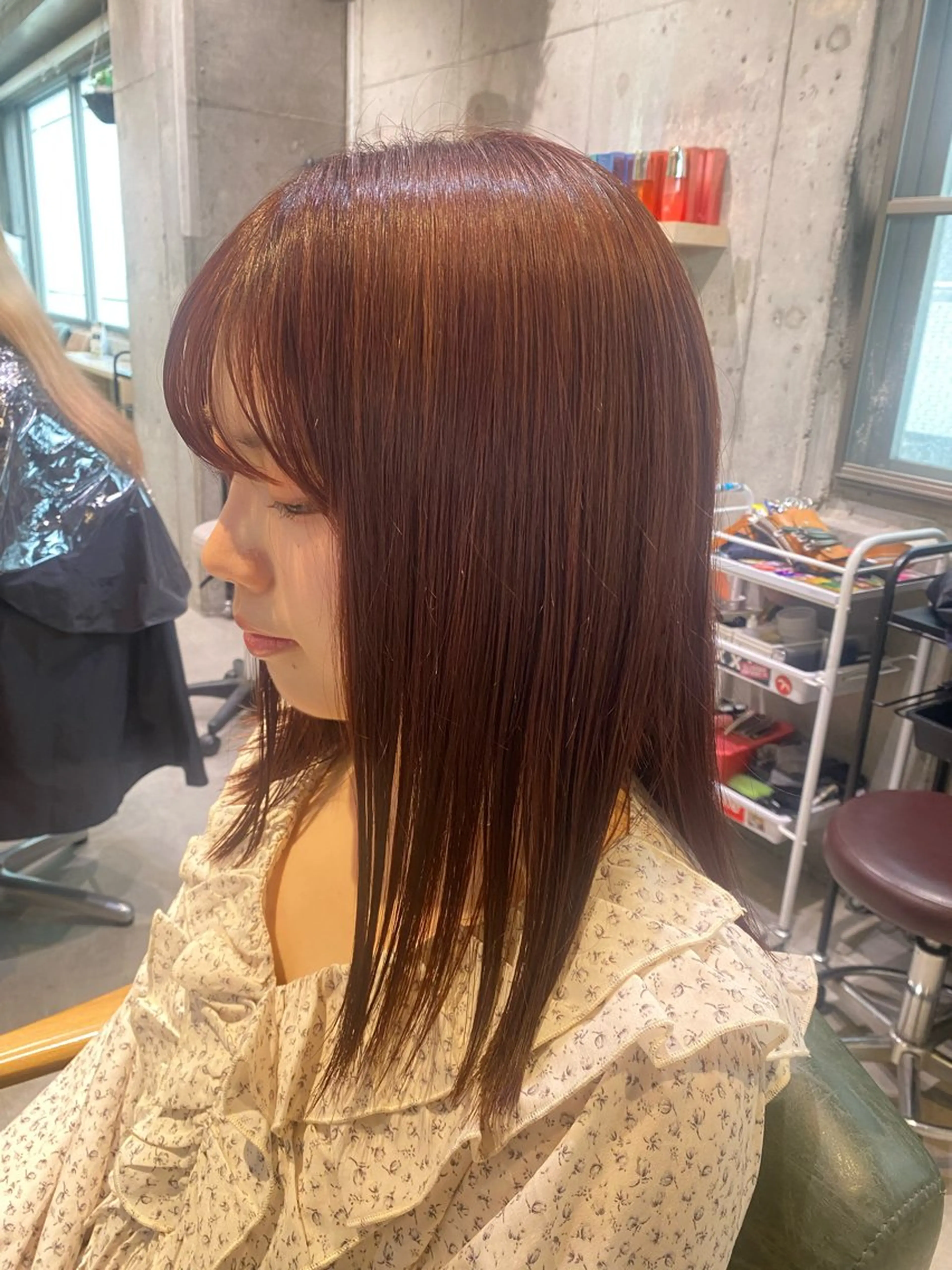 セミロング カラー ミユウ👗🎀 /カラーリスト/ボブのヘアスタイル